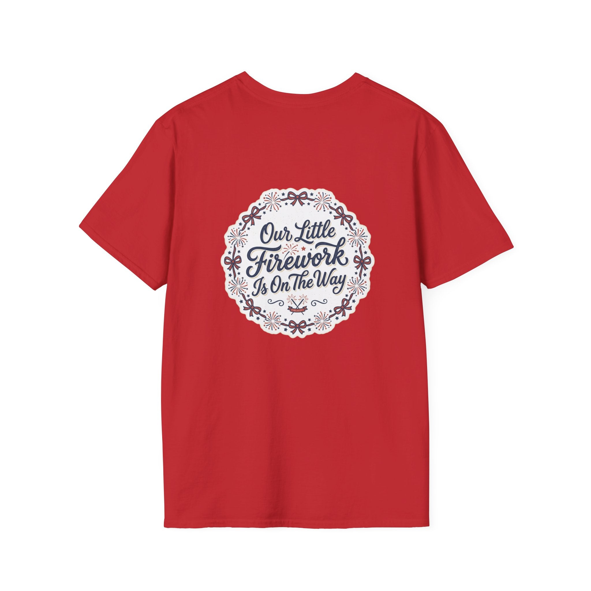 Our Little Firework Tee — "Our Little Firework Is On The Way" Pregnancy Announcement T-Shirt