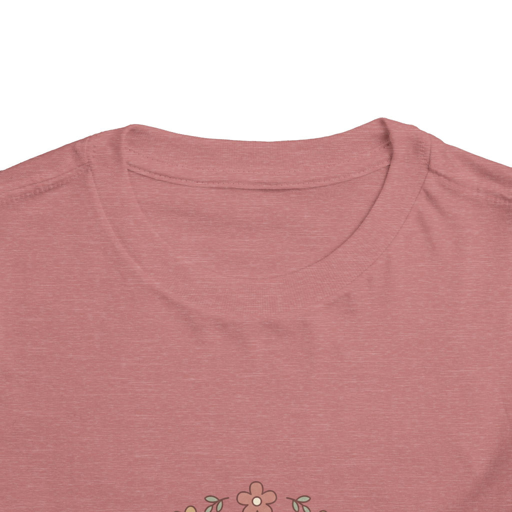 2T-5T Promoted to Big Sister Toddler Tee — Floral Announcement Shirt