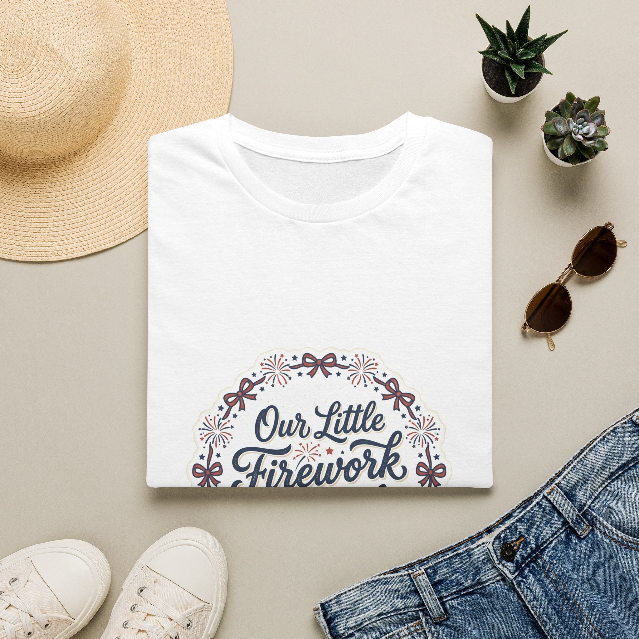 Our Little Firework Tee — "Our Little Firework Is On The Way" Pregnancy Announcement T-Shirt