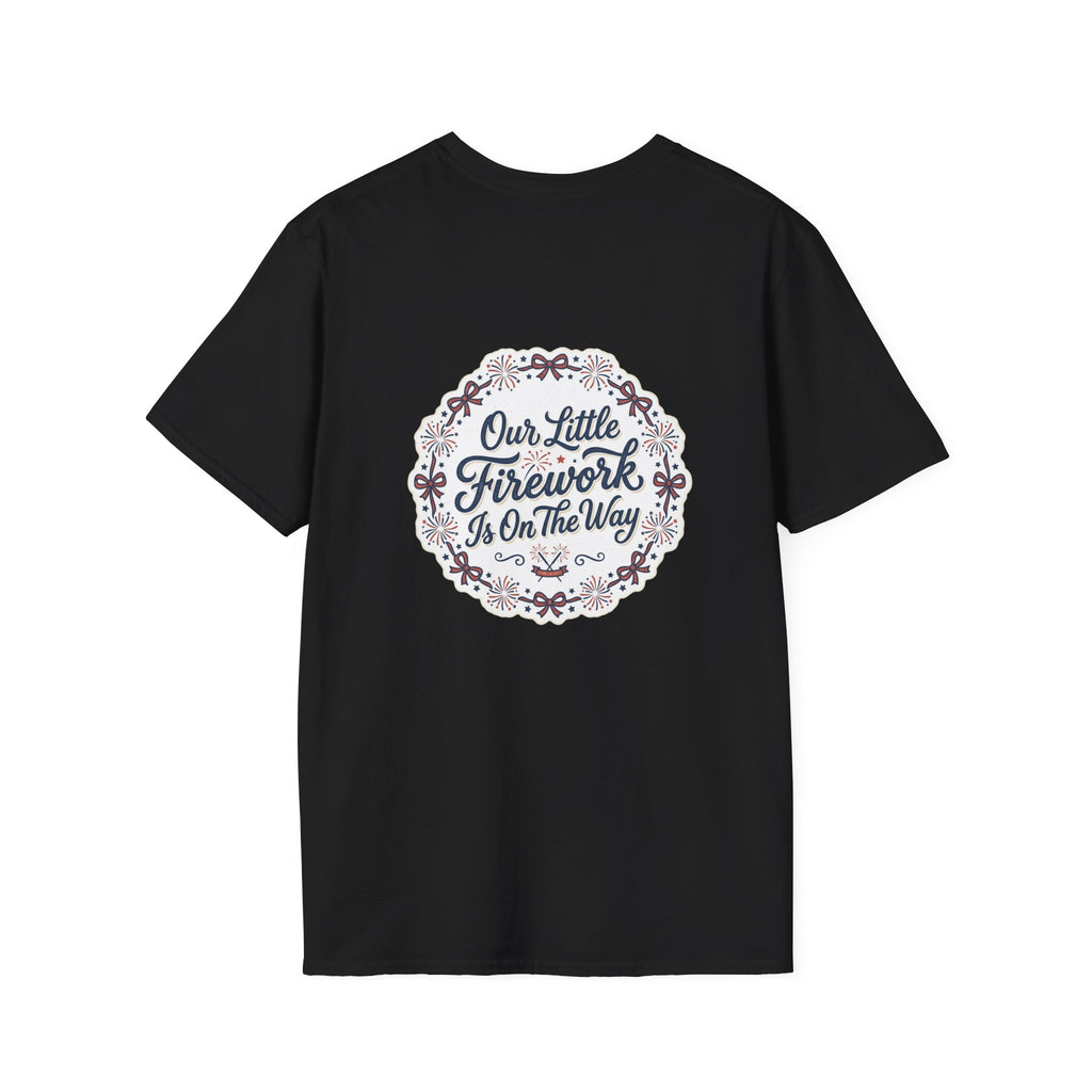 Our Little Firework Tee — "Our Little Firework Is On The Way" Pregnancy Announcement T-Shirt