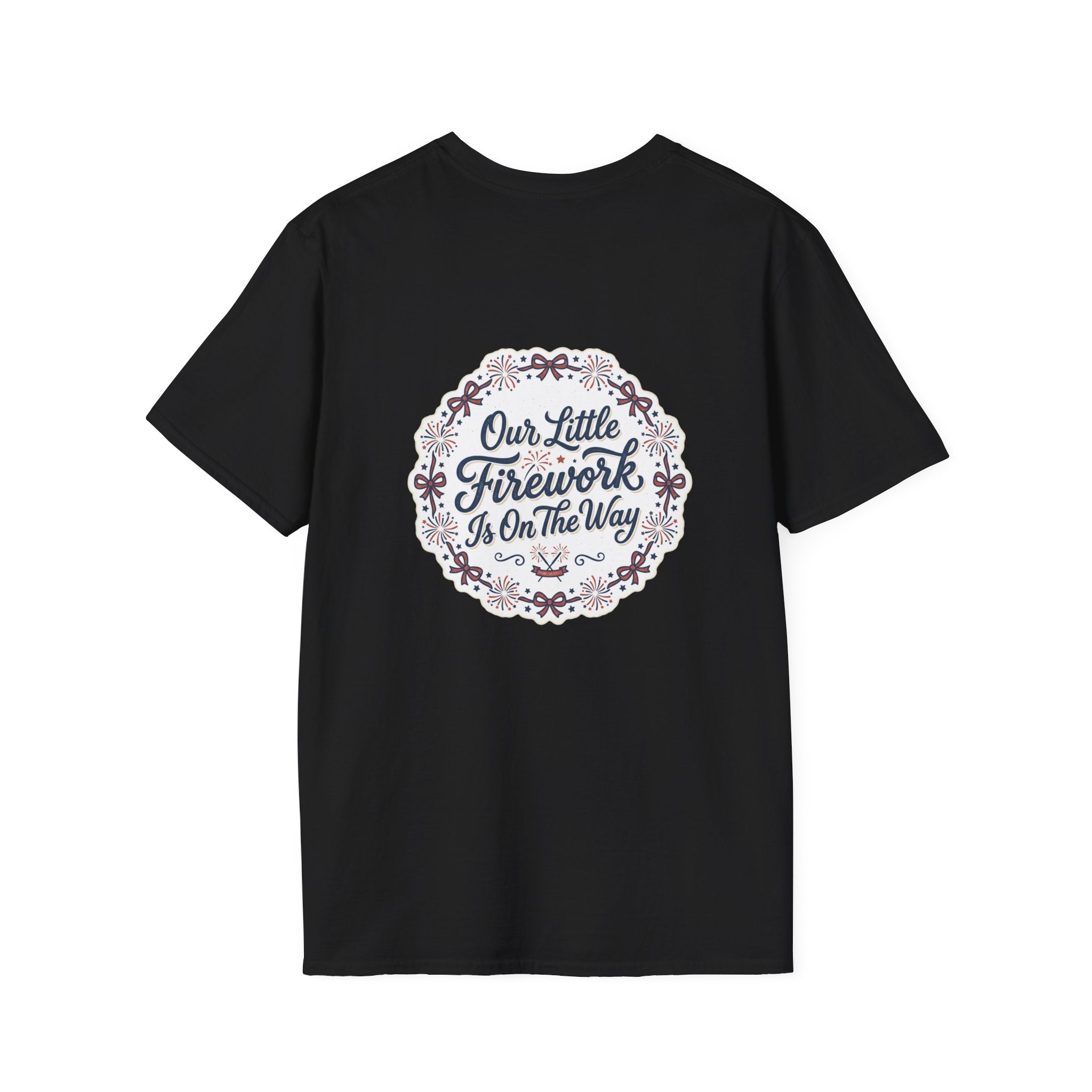 Our Little Firework Tee — "Our Little Firework Is On The Way" Pregnancy Announcement T-Shirt