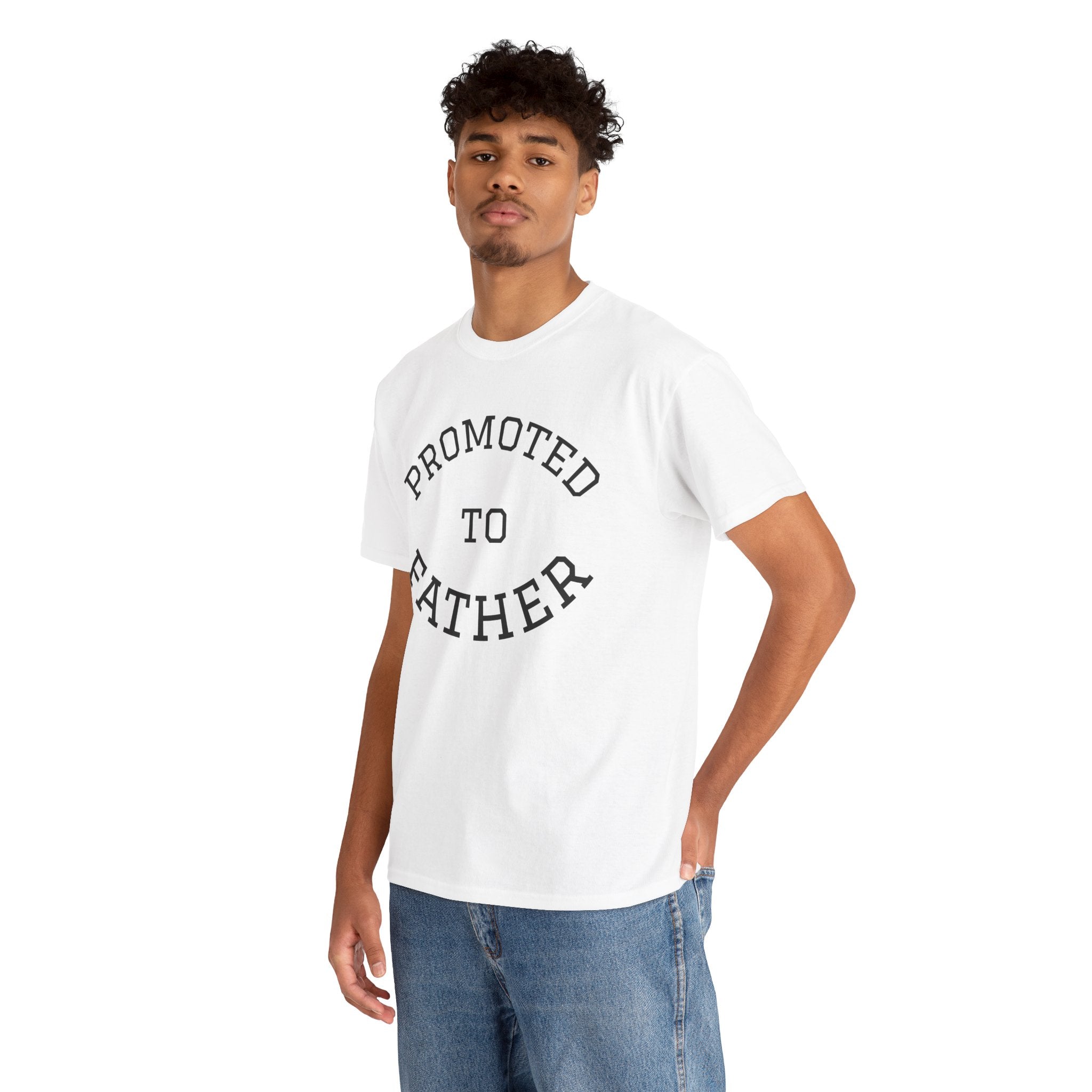 Promoted to Father Tee – New Dad Announcement T-Shirt