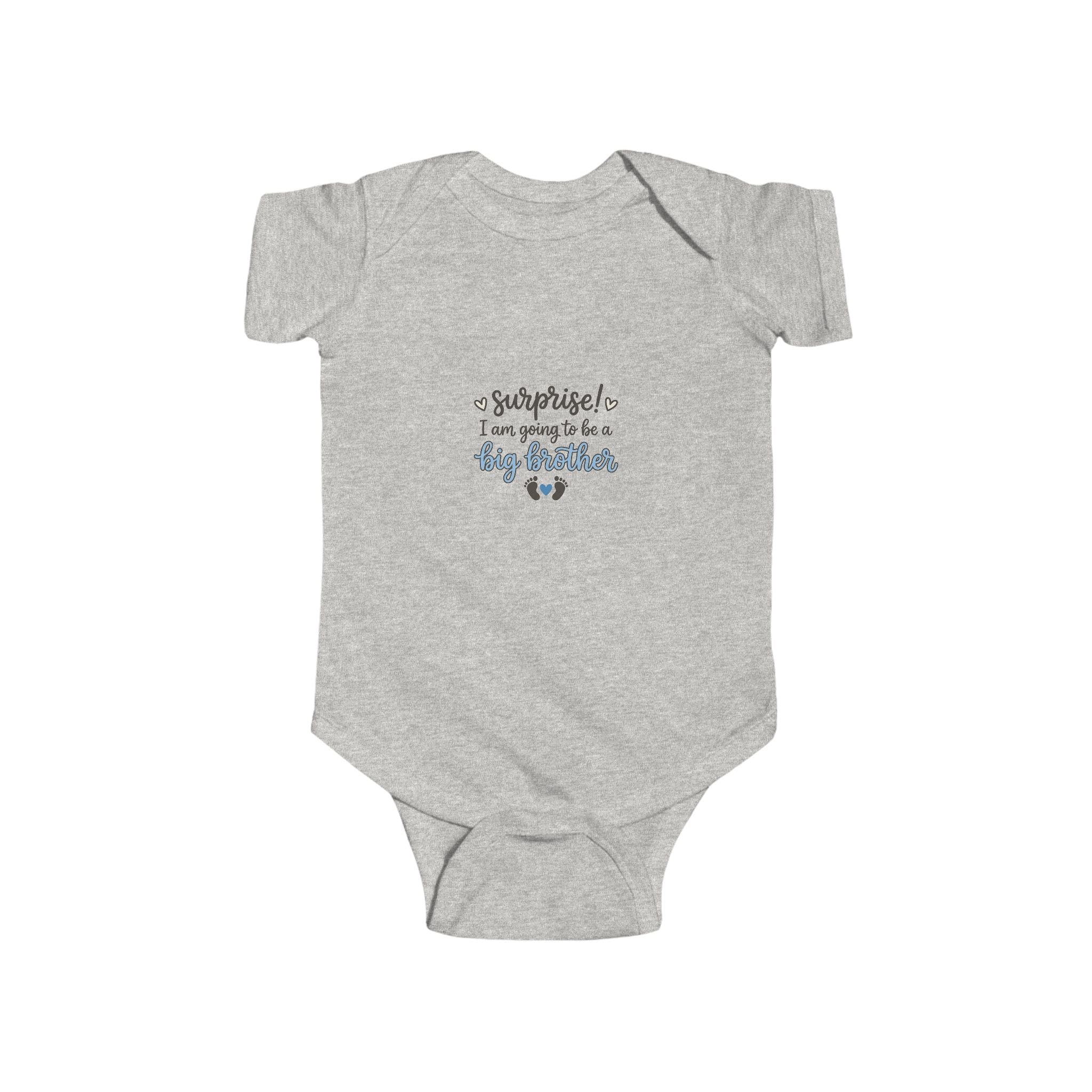 NB-24M Big Brother Announcement Infant Bodysuit – "Surprise! I'm Going to Be a Big Brother"