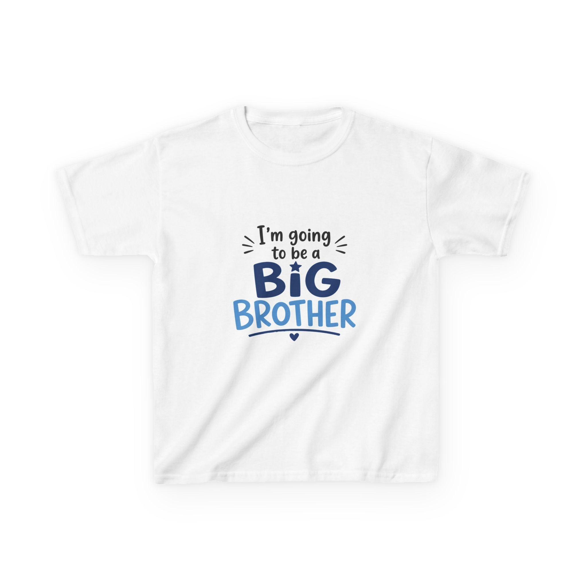 XS-XL Kids Tee — "I’m Going to Be a Big Brother" Announcement Shirt