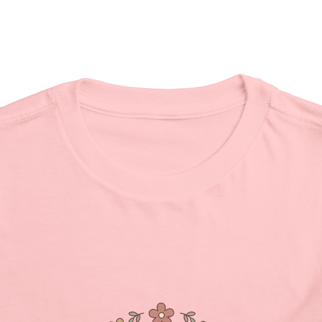 2T-5T Promoted to Big Sister Toddler Tee — Floral Announcement Shirt