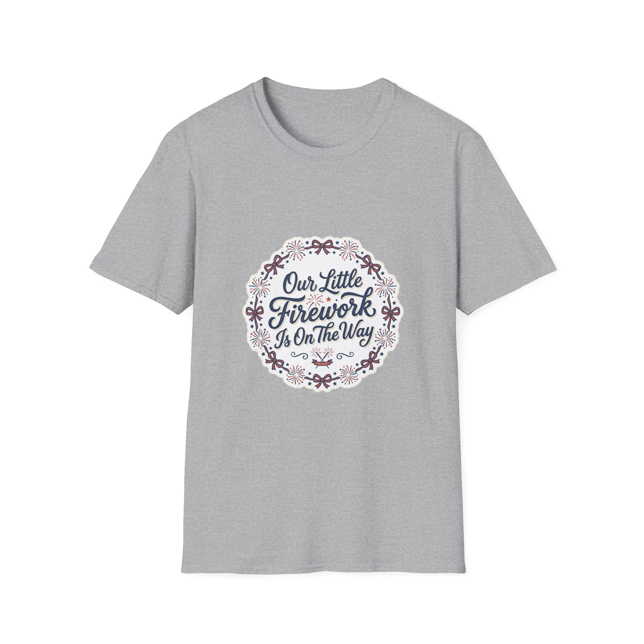 Our Little Firework Tee — "Our Little Firework Is On The Way" Pregnancy Announcement T-Shirt