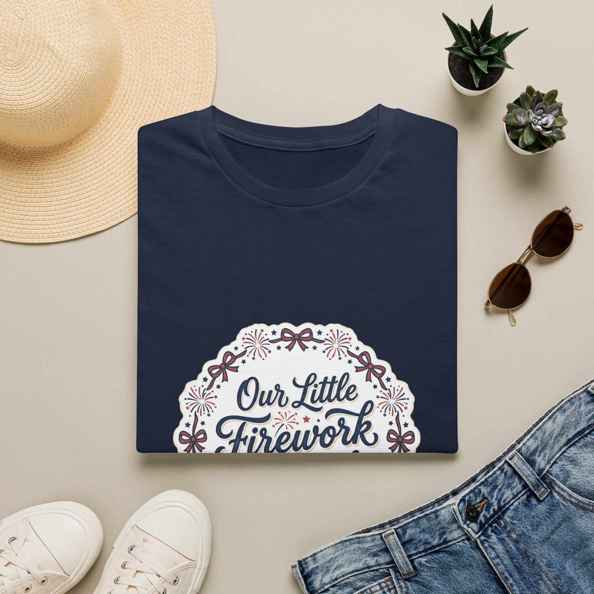 Our Little Firework Tee — "Our Little Firework Is On The Way" Pregnancy Announcement T-Shirt