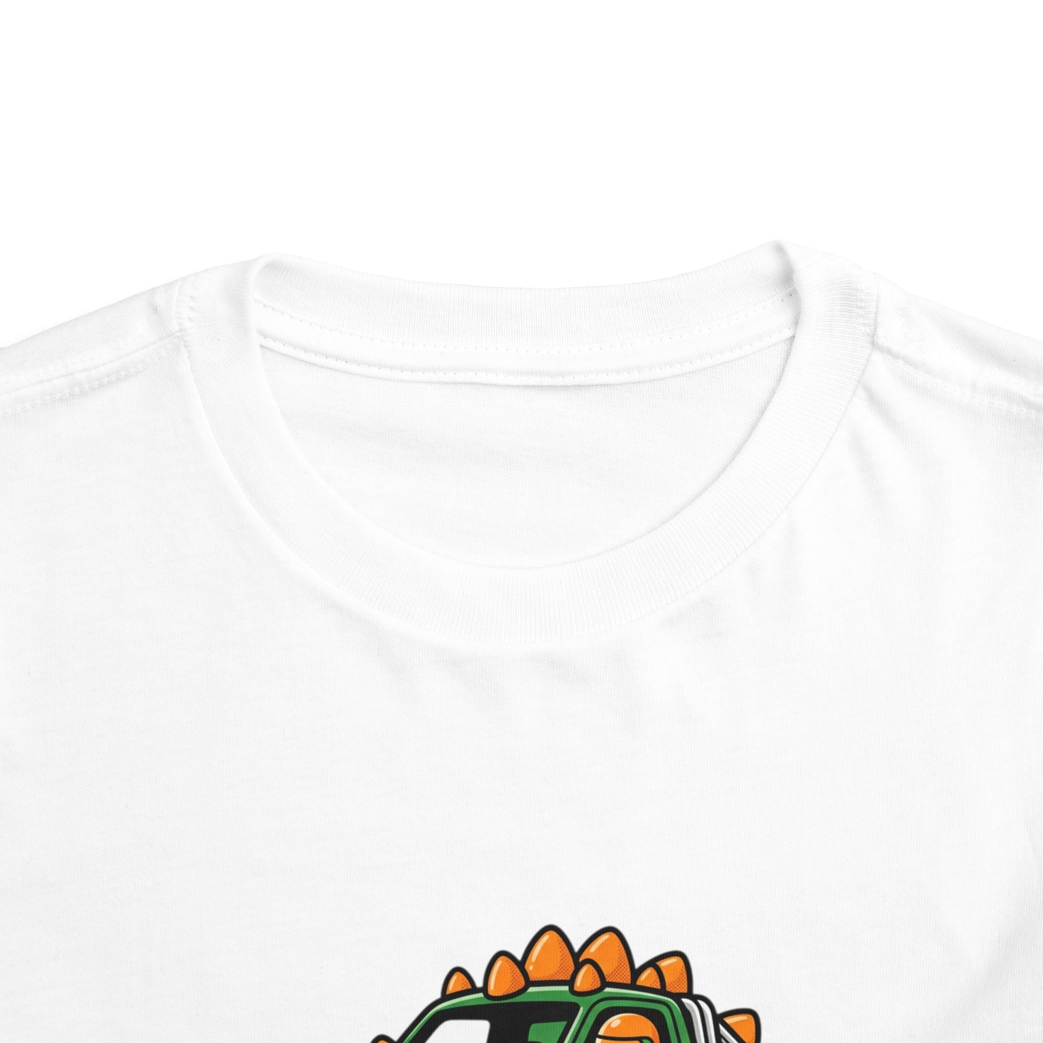 Toddler Tee - Dino Monster Truck Graphic Shirt for Kids