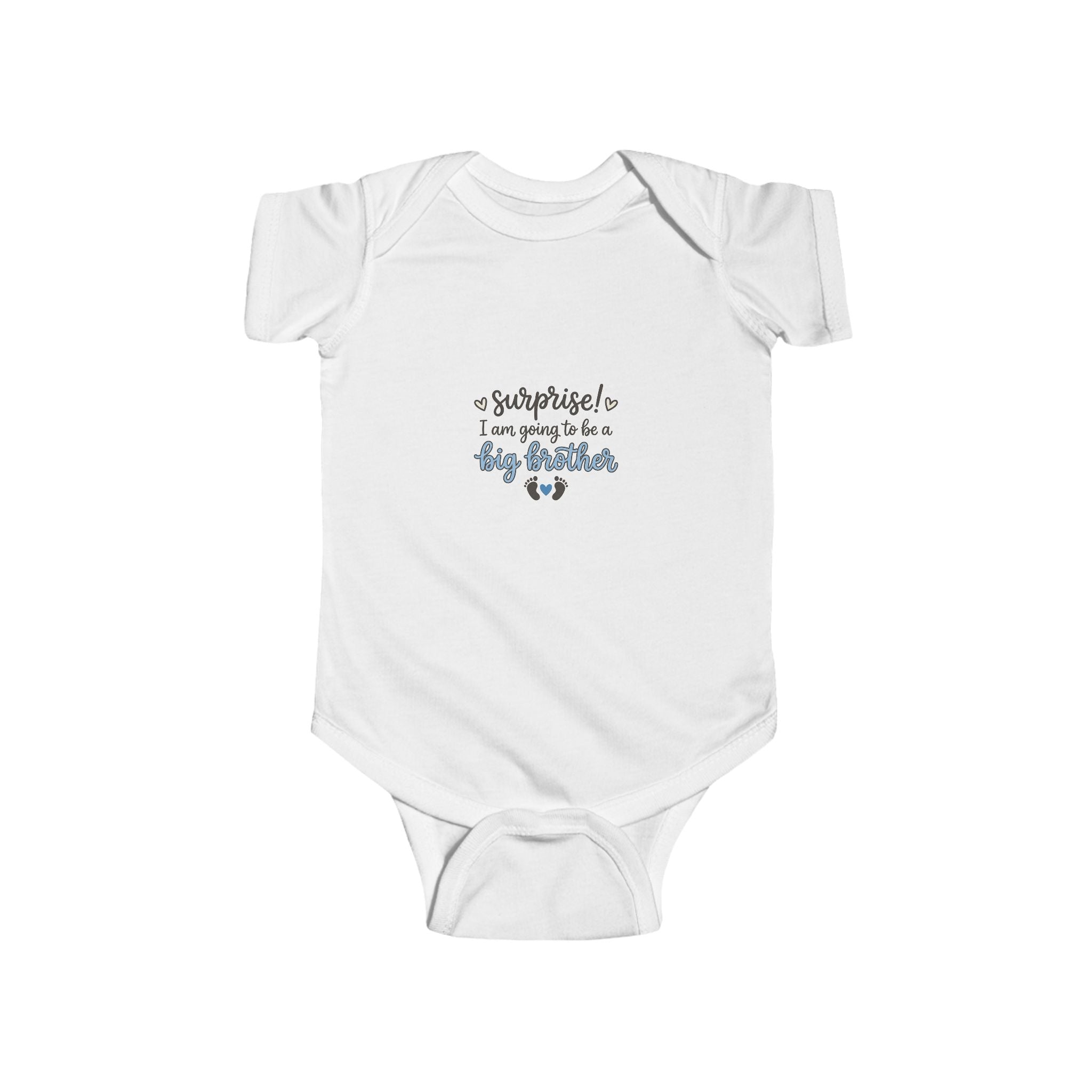 NB-24M Big Brother Announcement Infant Bodysuit – "Surprise! I'm Going to Be a Big Brother"