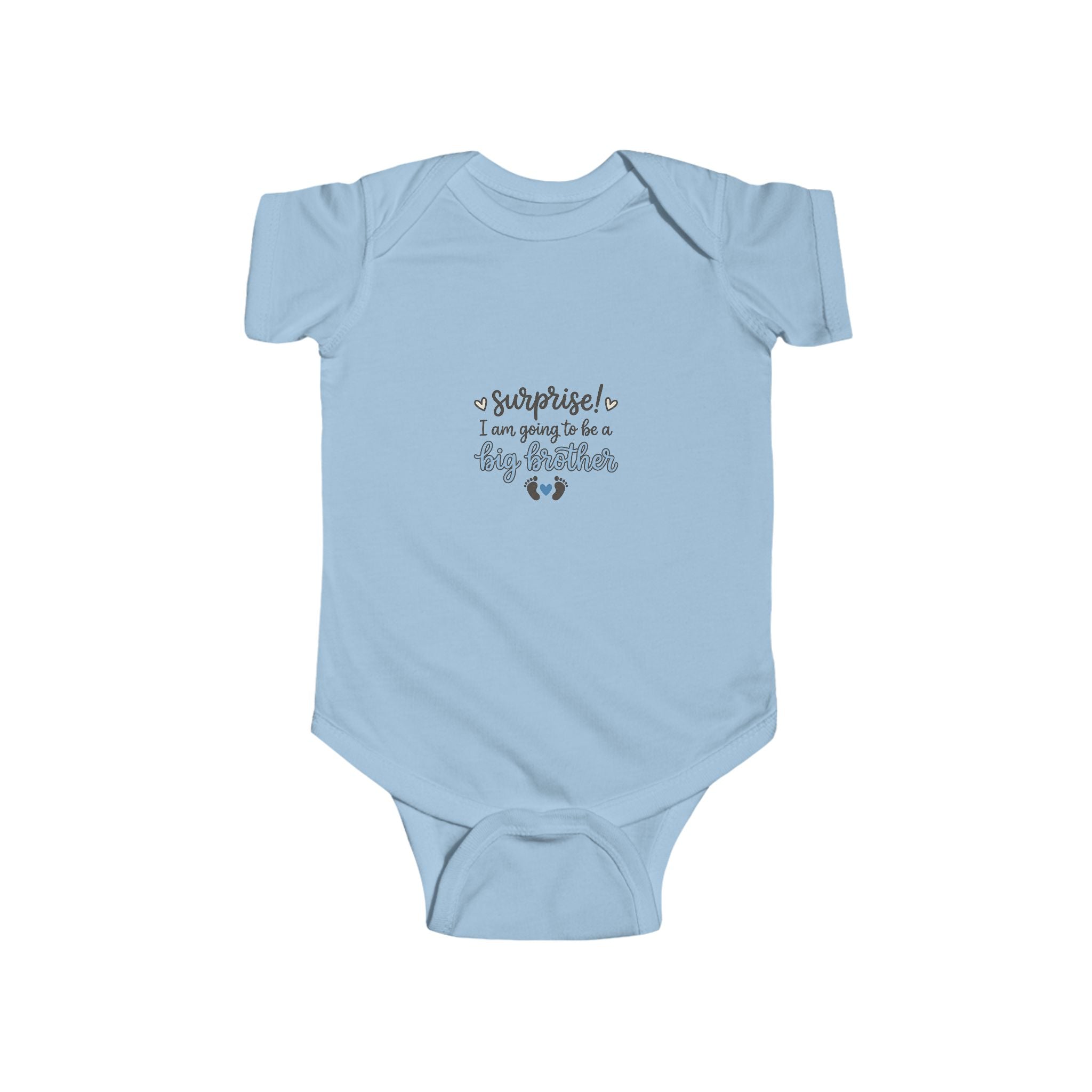 NB-24M Big Brother Announcement Infant Bodysuit – "Surprise! I'm Going to Be a Big Brother"