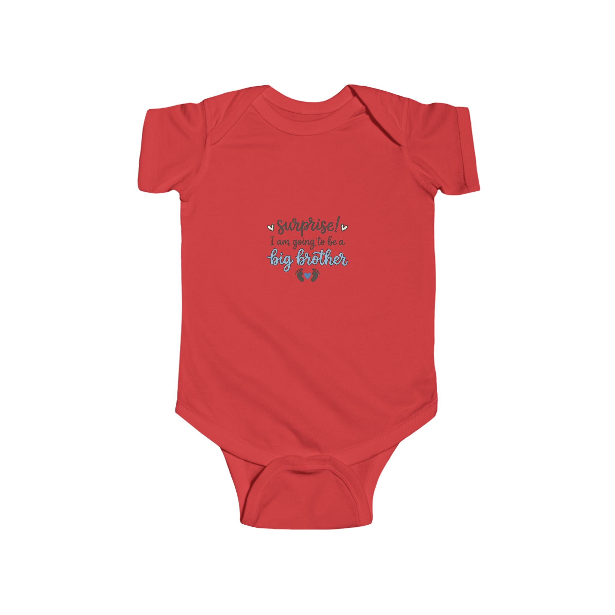 NB-24M Big Brother Announcement Infant Bodysuit – "Surprise! I'm Going to Be a Big Brother"