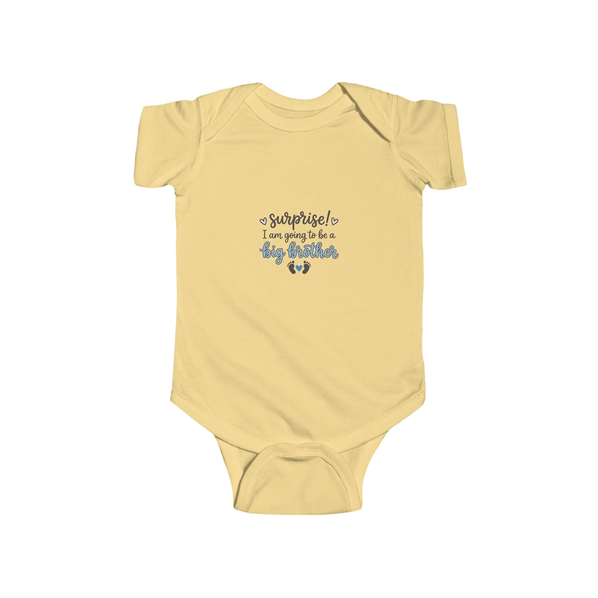 NB-24M Big Brother Announcement Infant Bodysuit – "Surprise! I'm Going to Be a Big Brother"