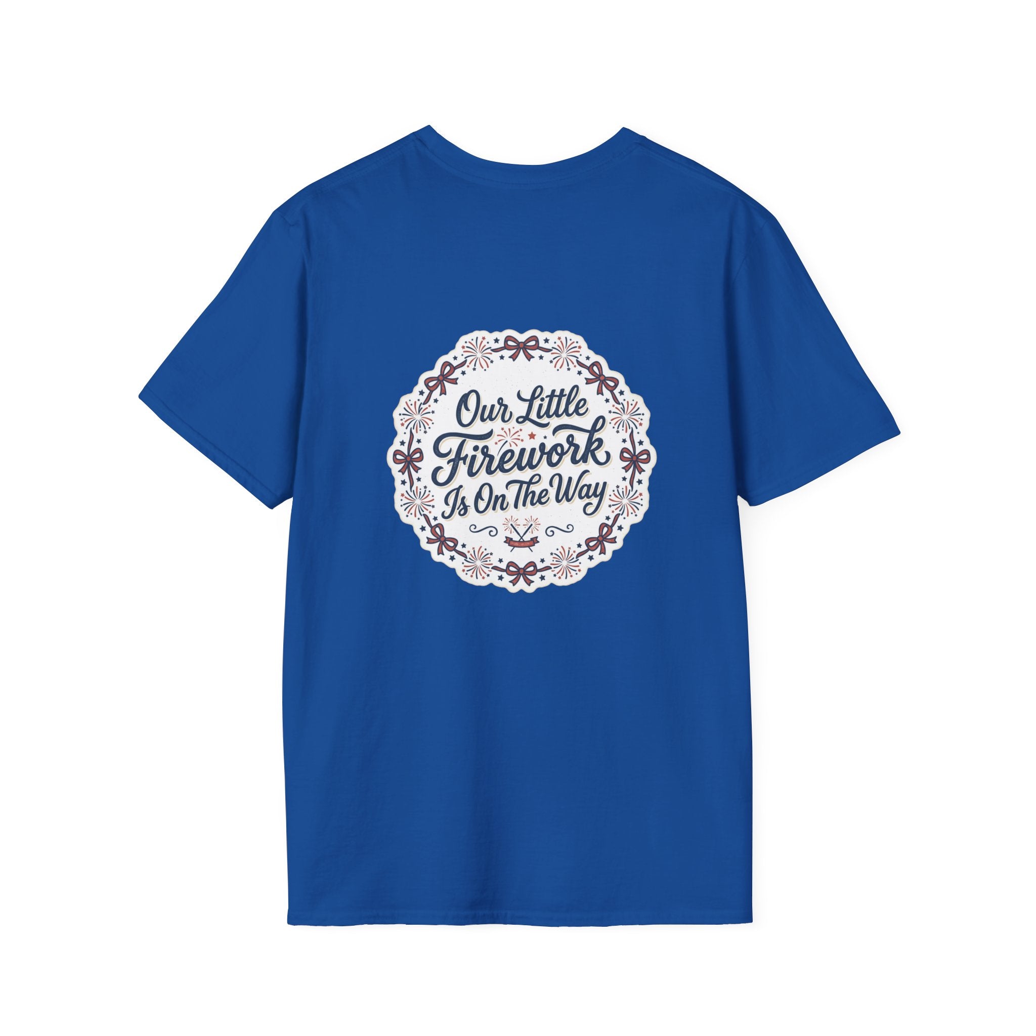 Our Little Firework Tee — "Our Little Firework Is On The Way" Pregnancy Announcement T-Shirt