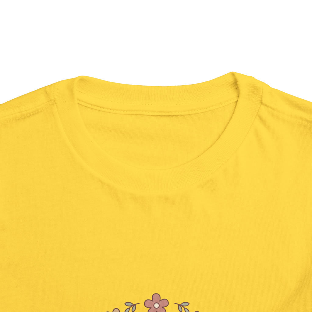 2T-5T Promoted to Big Sister Toddler Tee — Floral Announcement Shirt