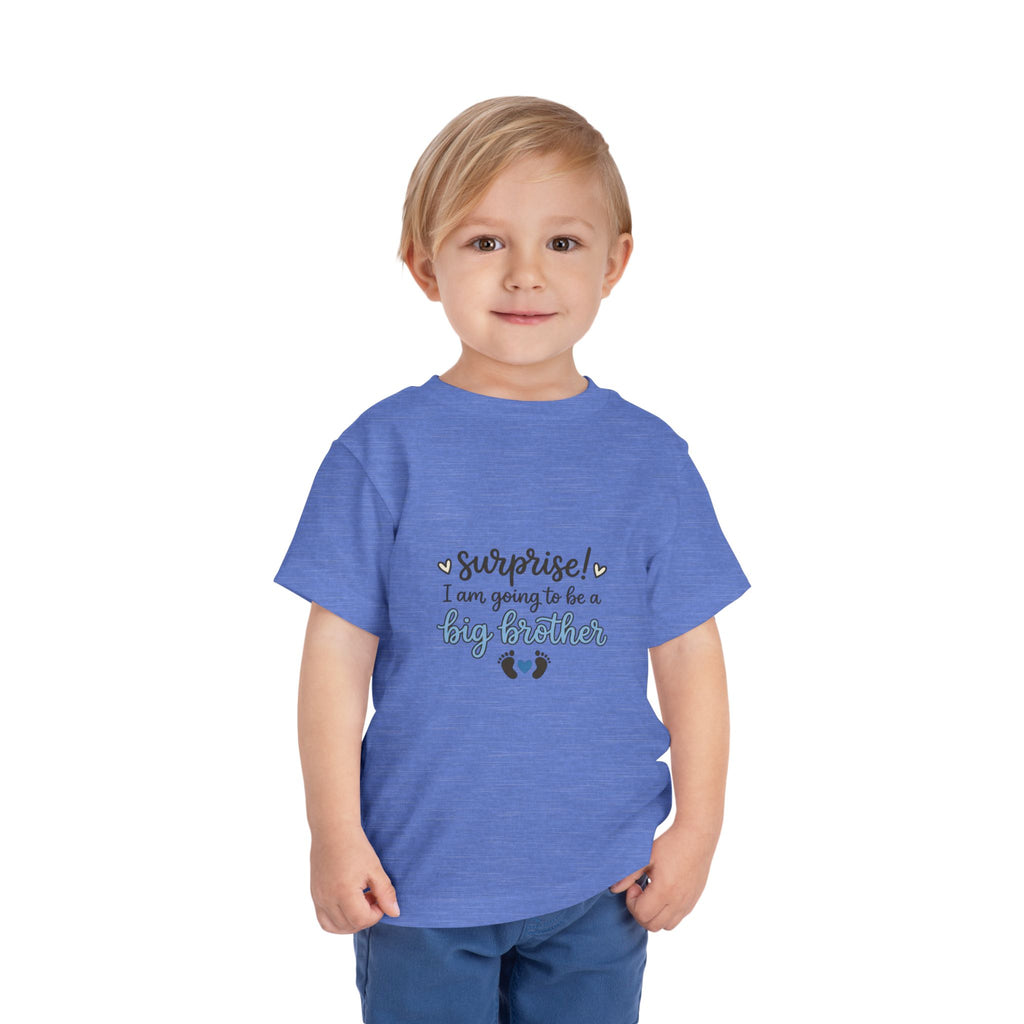 2T-5T Surprise! I'm Going to Be a Big Brother Toddler Tee