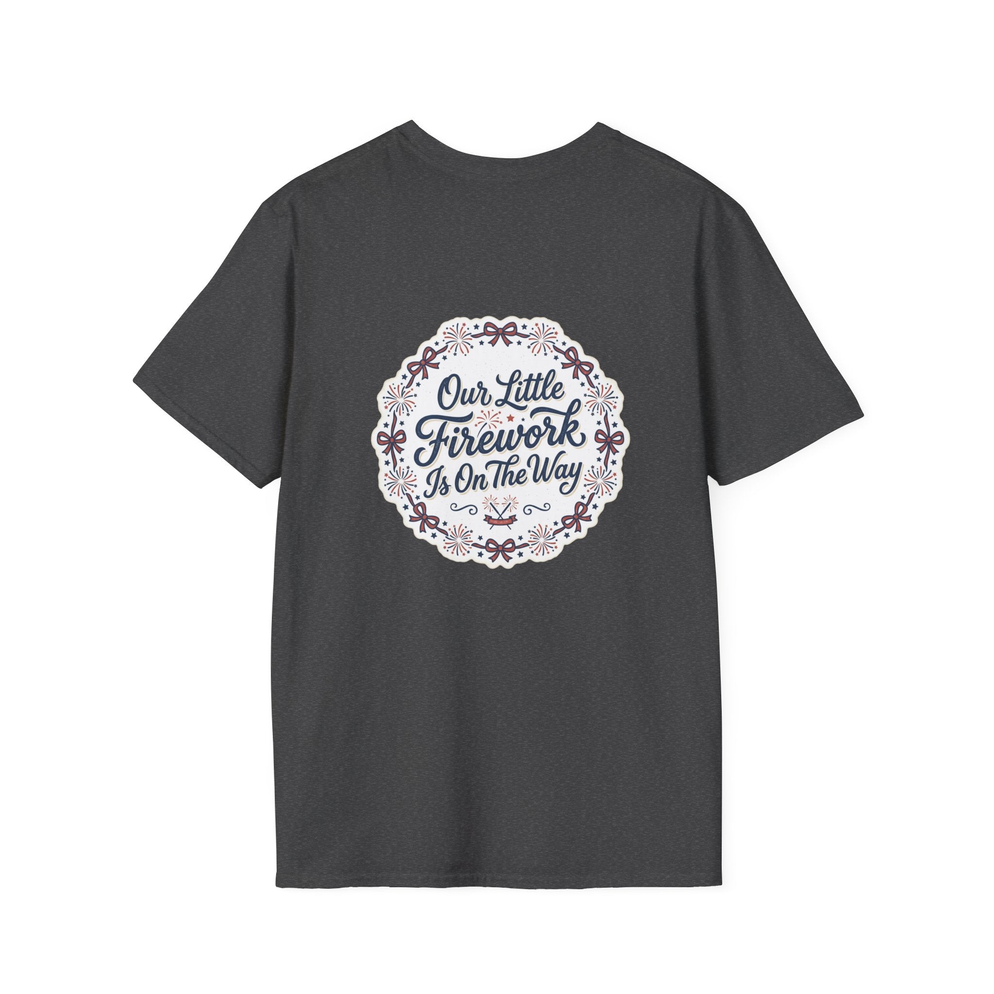Our Little Firework Tee — "Our Little Firework Is On The Way" Pregnancy Announcement T-Shirt