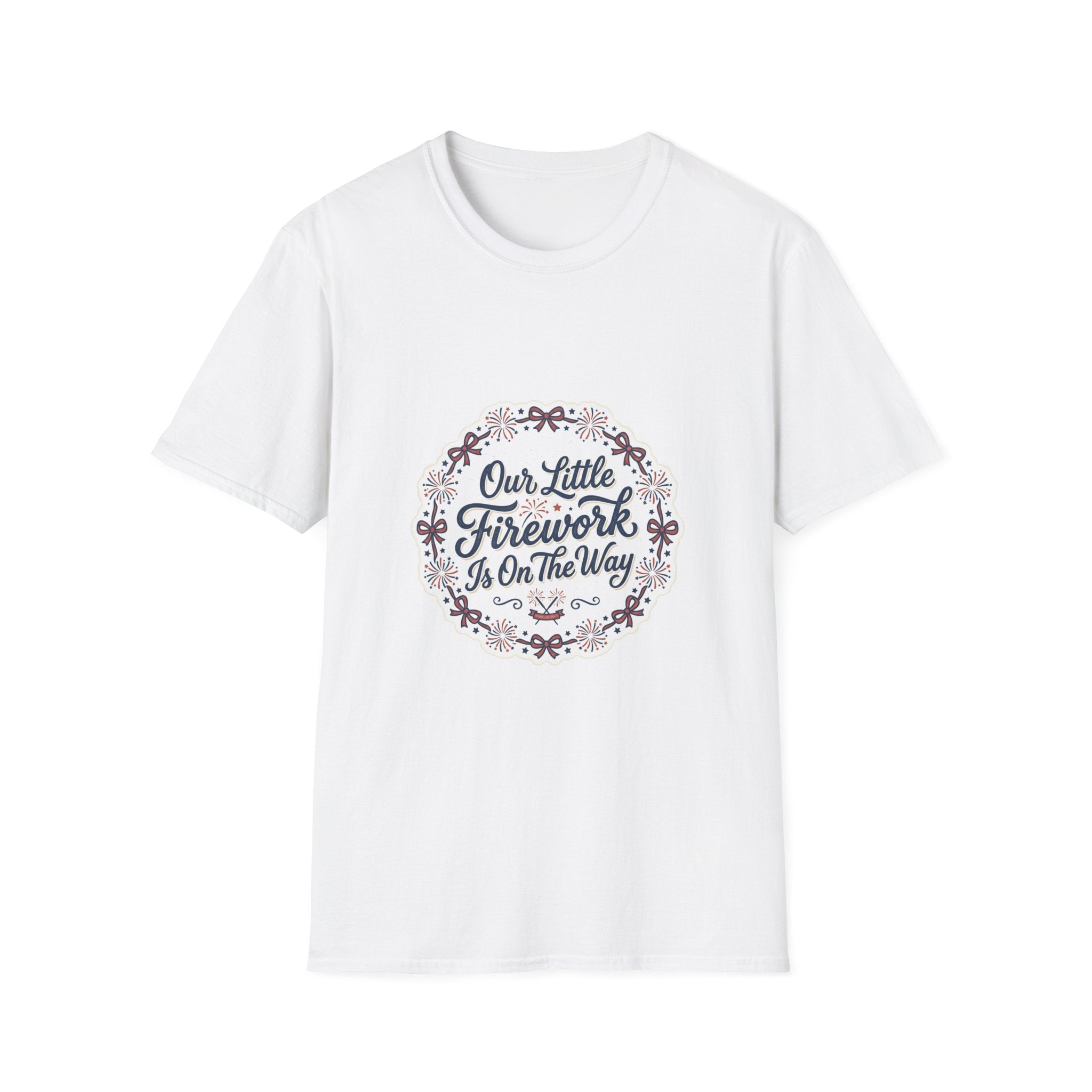 Our Little Firework Tee — "Our Little Firework Is On The Way" Pregnancy Announcement T-Shirt