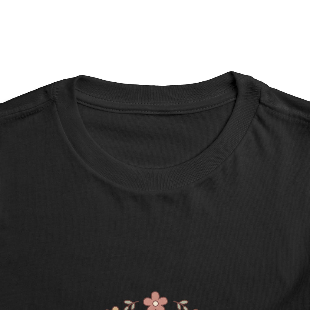 2T-5T Promoted to Big Sister Toddler Tee — Floral Announcement Shirt