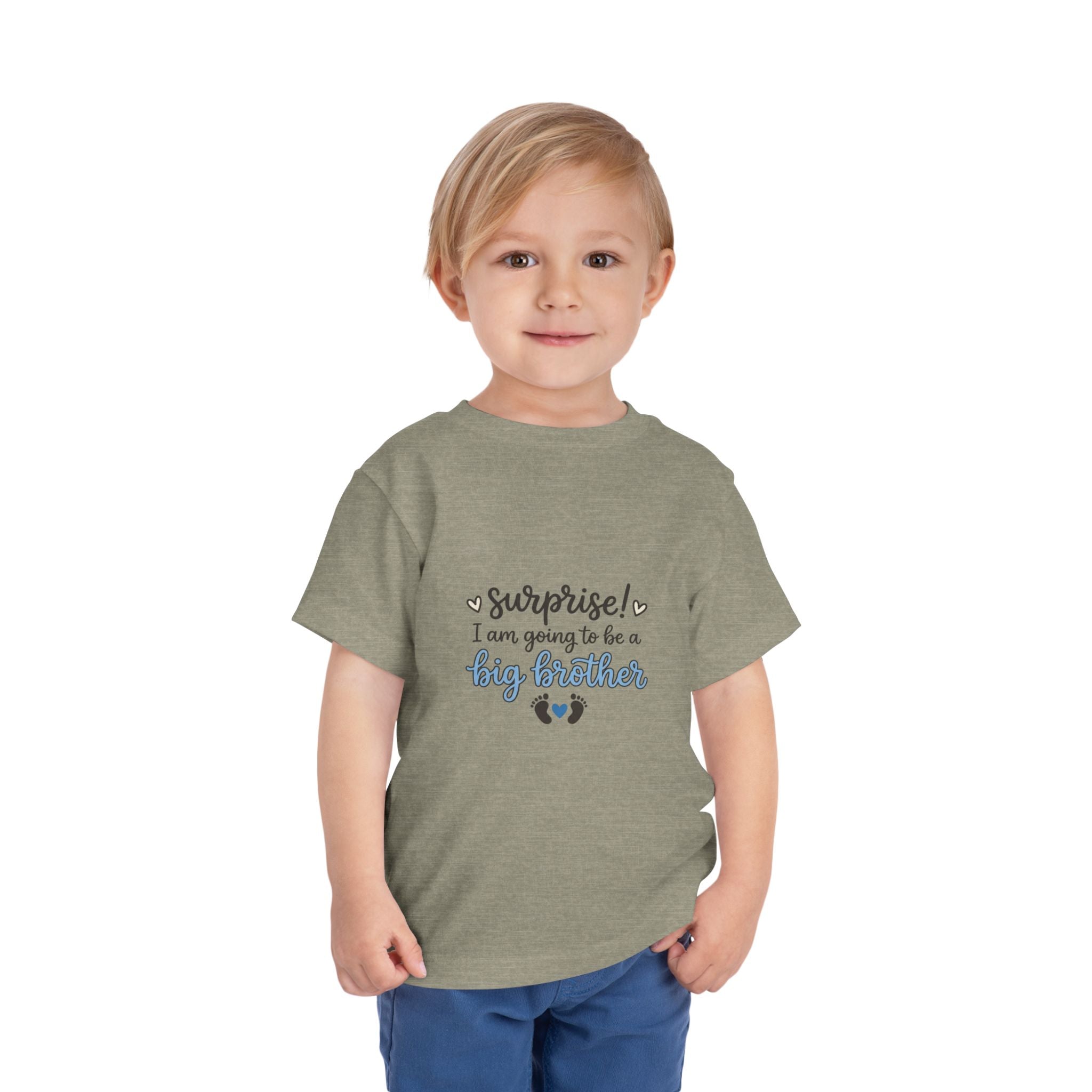2T-5T Surprise! I'm Going to Be a Big Brother Toddler Tee