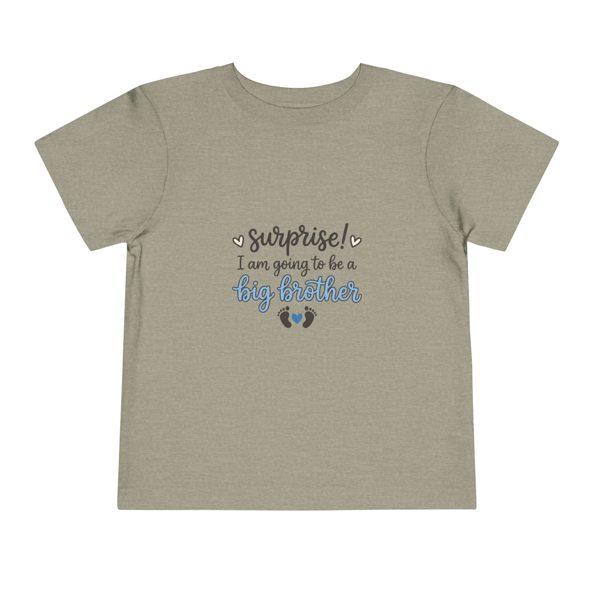 2T-5T Surprise! I'm Going to Be a Big Brother Toddler Tee
