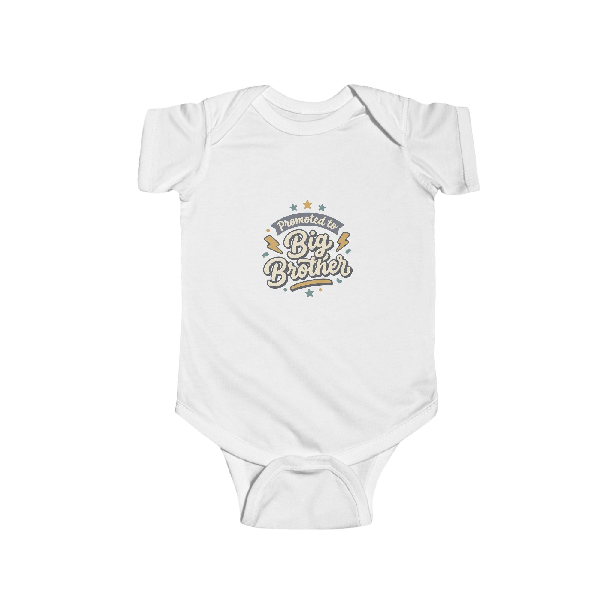 NB-24M Big Brother Infant Bodysuit - "Promoted to Big Brother" Cute Announcement Onesie