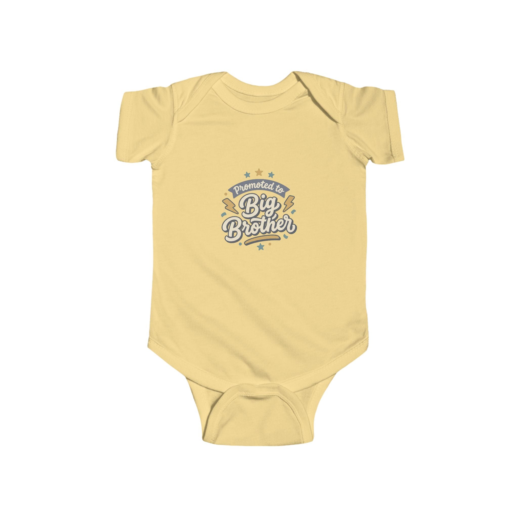 NB-24M Big Brother Infant Bodysuit - "Promoted to Big Brother" Cute Announcement Onesie