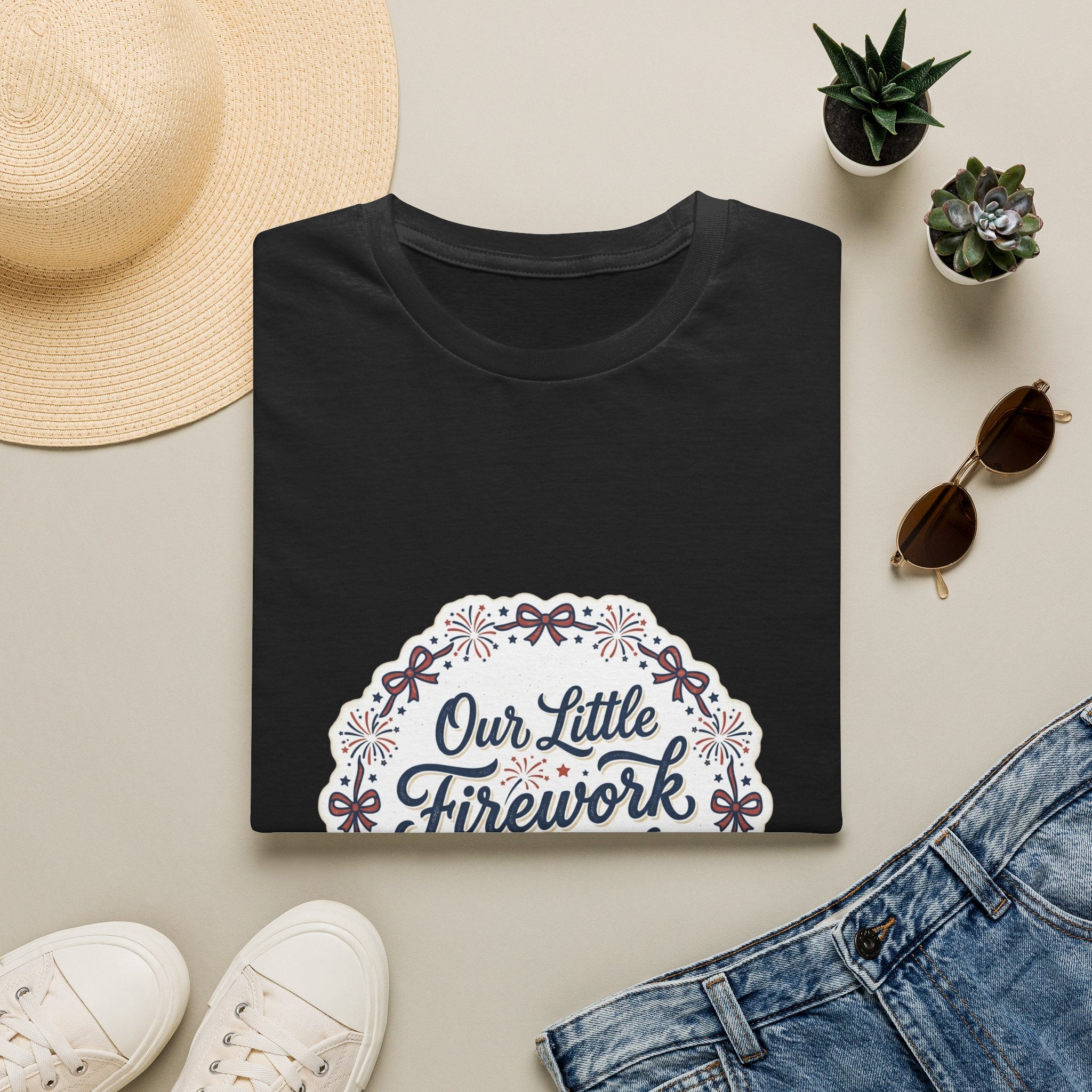 Our Little Firework Tee — "Our Little Firework Is On The Way" Pregnancy Announcement T-Shirt