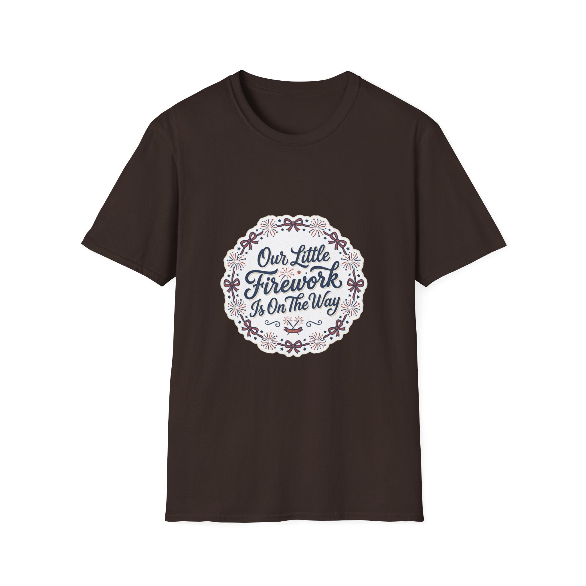 Our Little Firework Tee — "Our Little Firework Is On The Way" Pregnancy Announcement T-Shirt