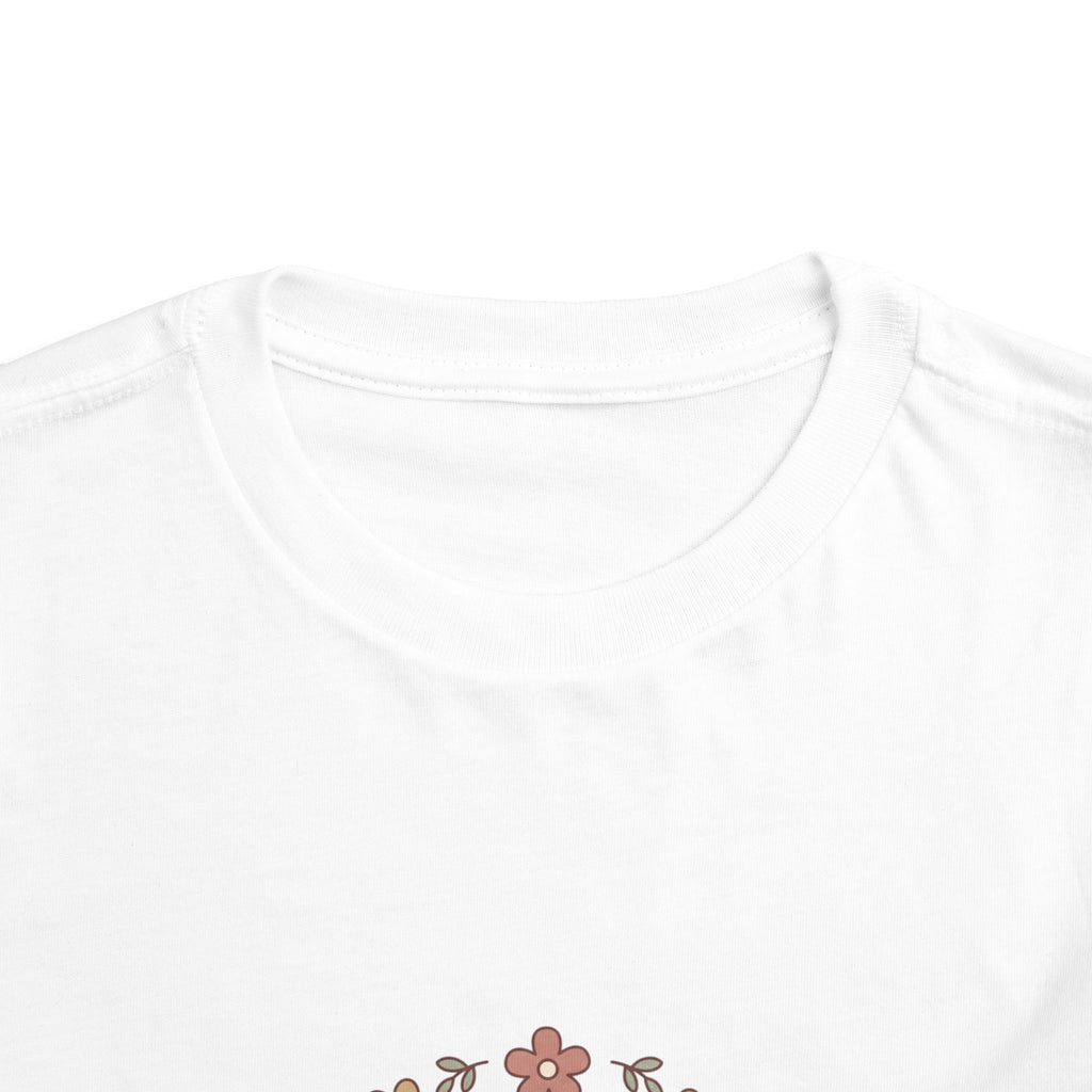 2T-5T Promoted to Big Sister Toddler Tee — Floral Announcement Shirt
