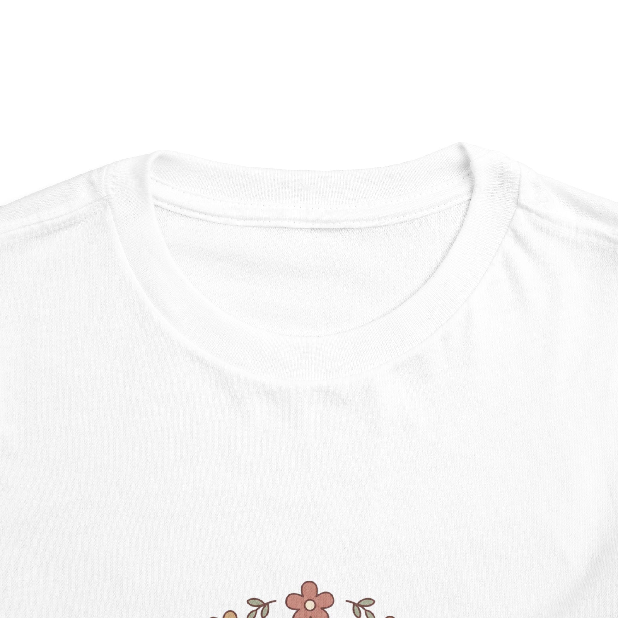 2T-5T Promoted to Big Sister Toddler Tee — Floral Announcement Shirt