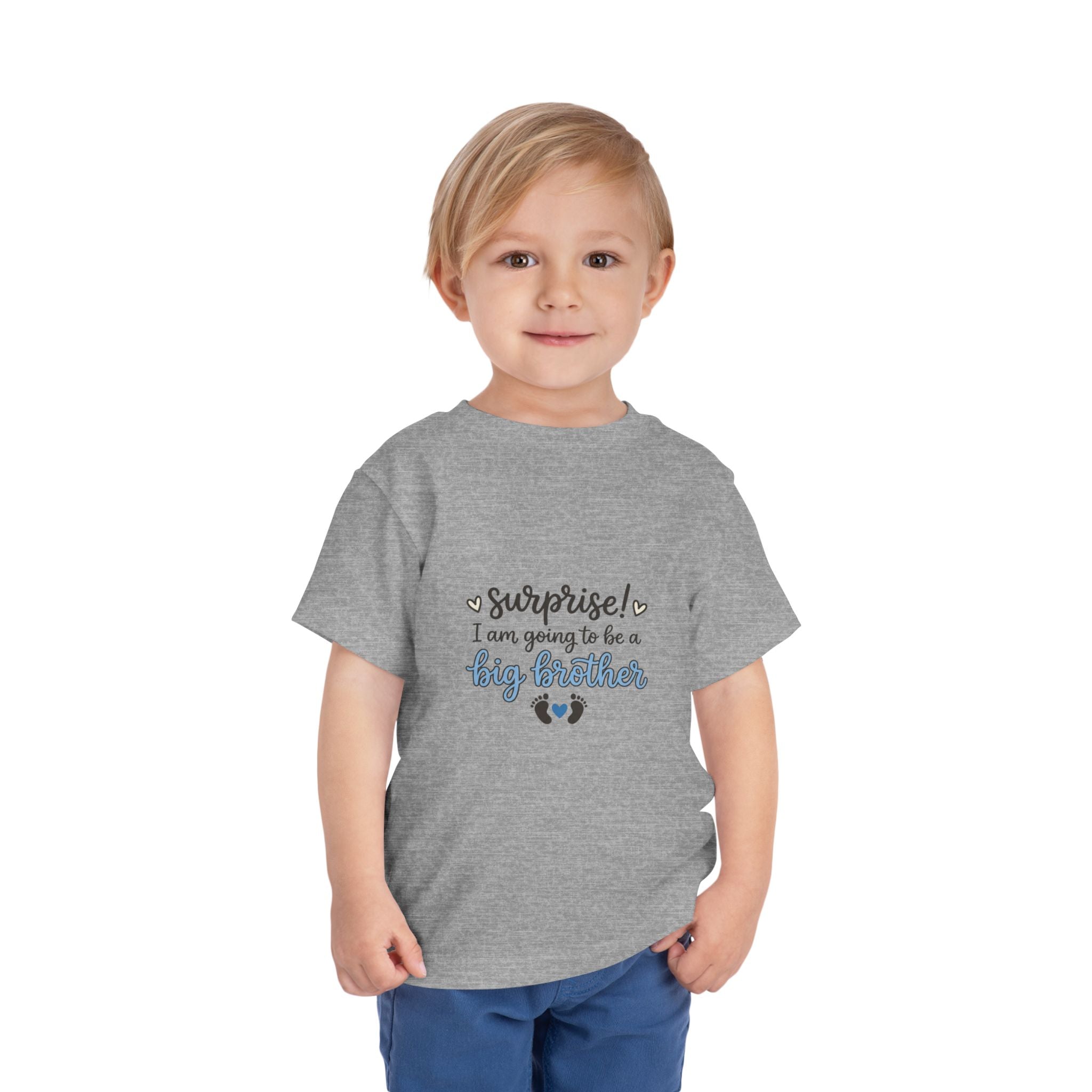 2T-5T Surprise! I'm Going to Be a Big Brother Toddler Tee