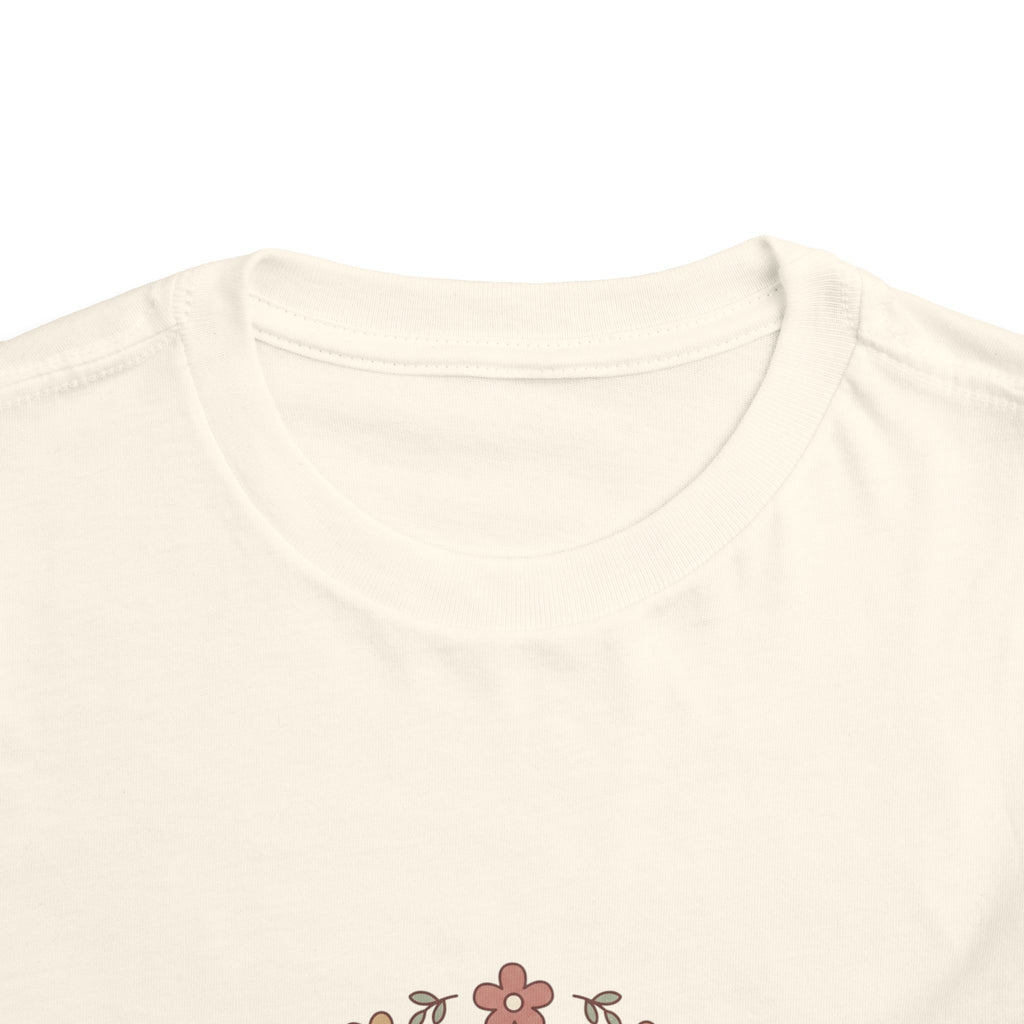 2T-5T Promoted to Big Sister Toddler Tee — Floral Announcement Shirt