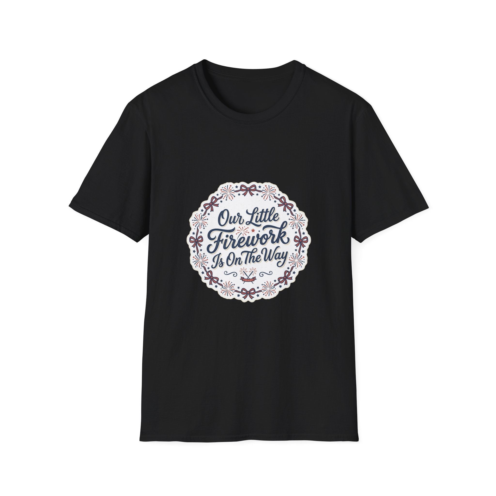 Our Little Firework Tee — "Our Little Firework Is On The Way" Pregnancy Announcement T-Shirt