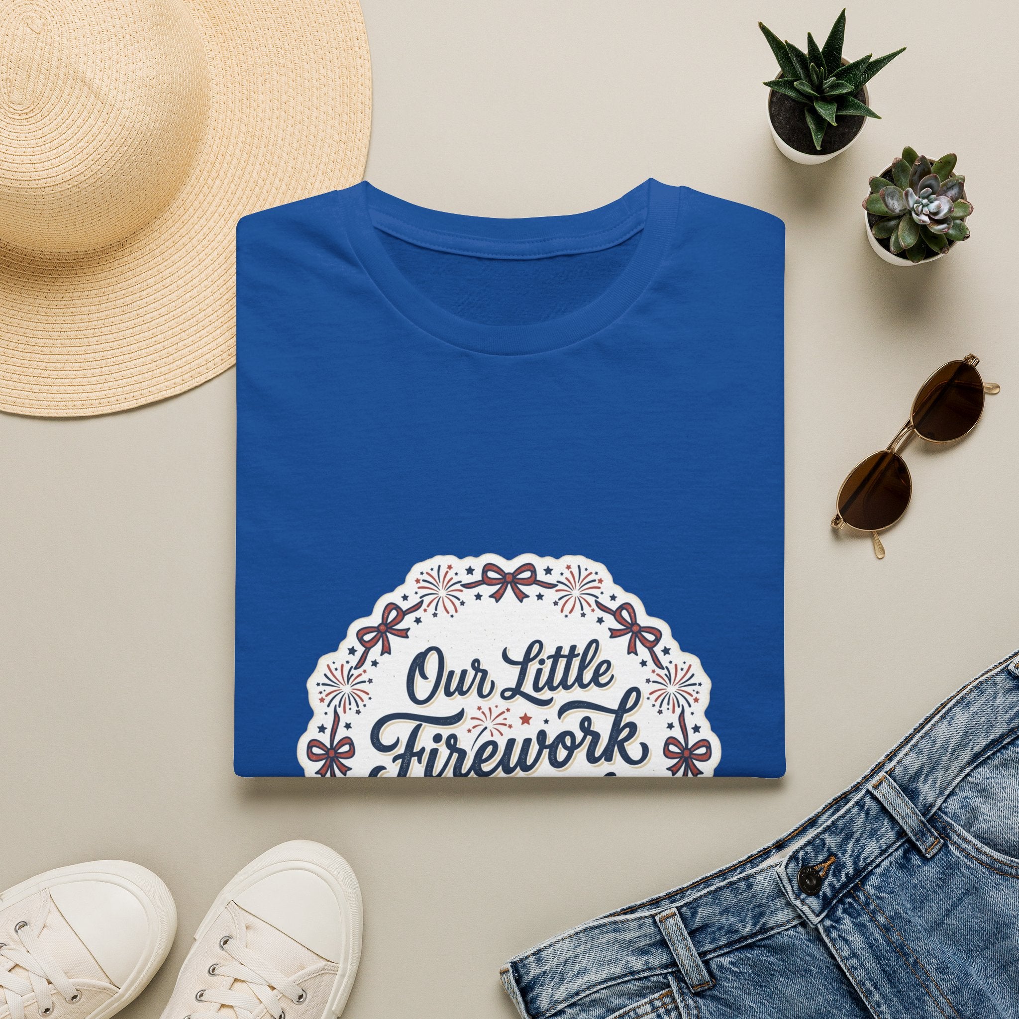 Our Little Firework Tee — "Our Little Firework Is On The Way" Pregnancy Announcement T-Shirt