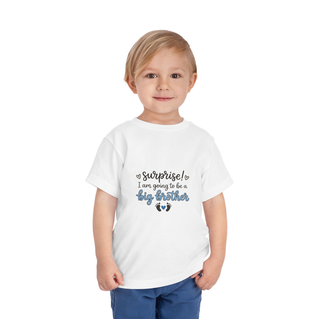 2T-5T Surprise! I'm Going to Be a Big Brother Toddler Tee