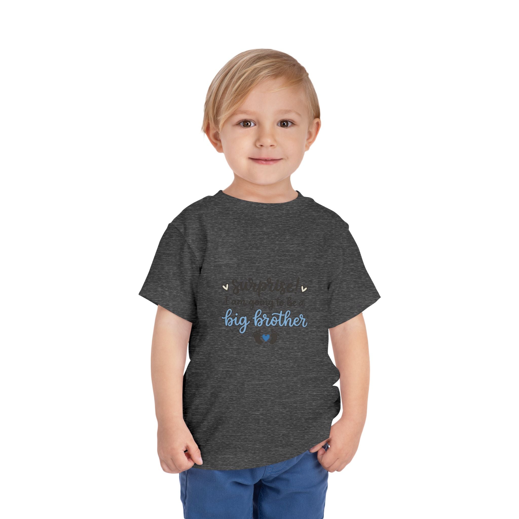 2T-5T Surprise! I'm Going to Be a Big Brother Toddler Tee