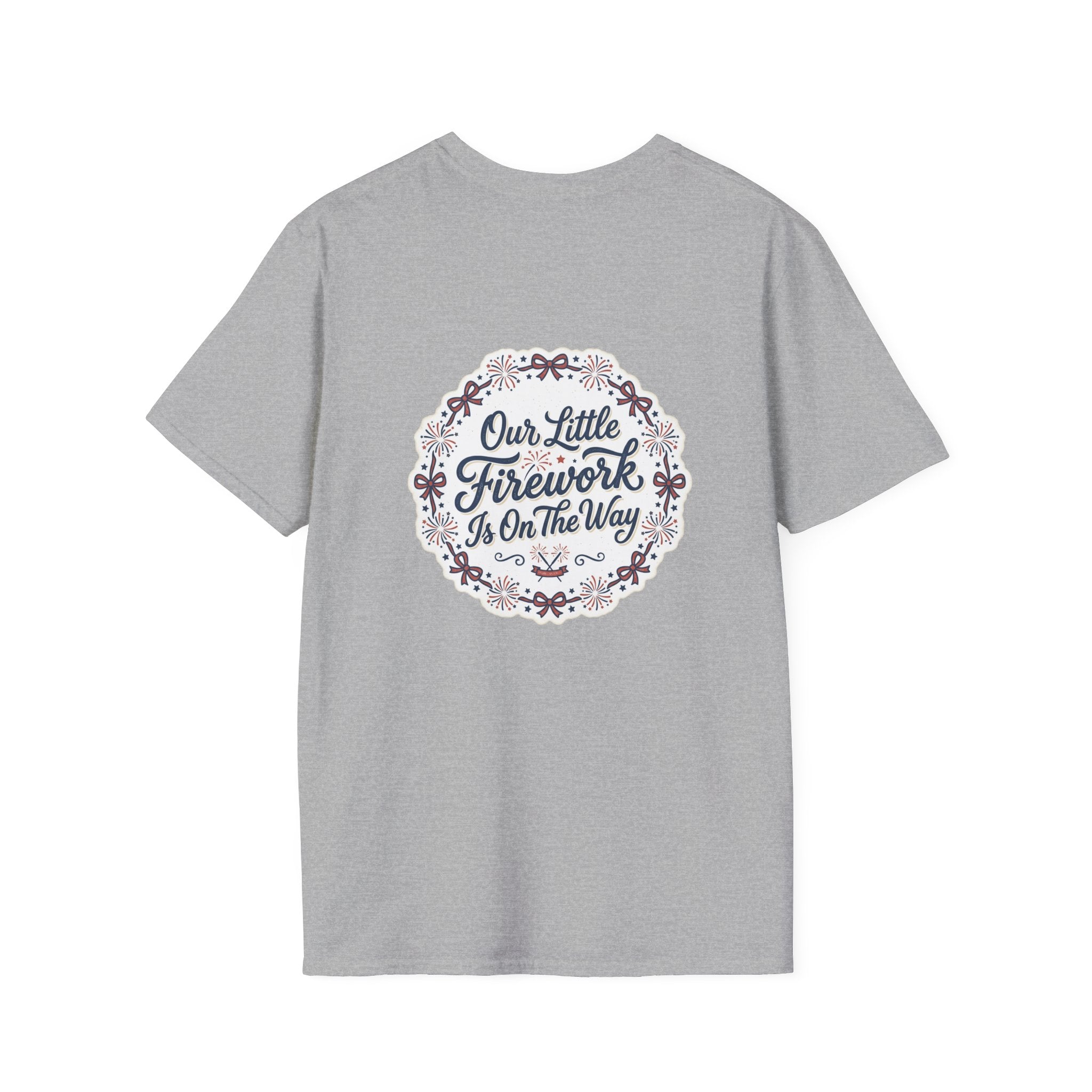 Our Little Firework Tee — "Our Little Firework Is On The Way" Pregnancy Announcement T-Shirt
