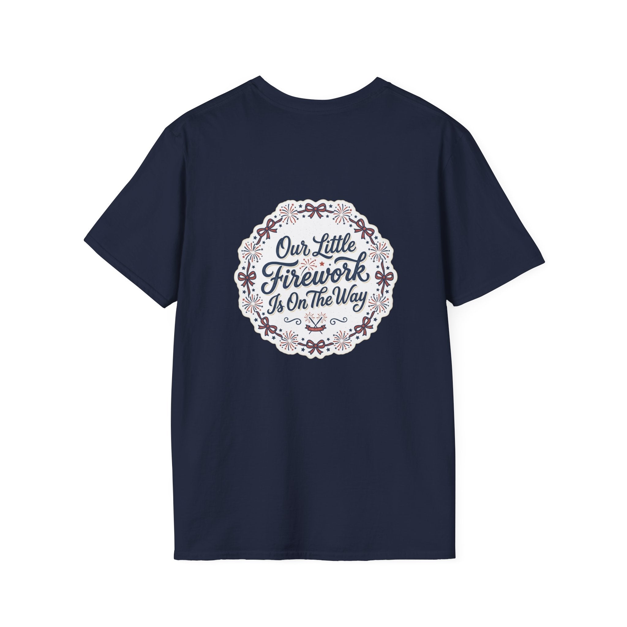 Our Little Firework Tee — "Our Little Firework Is On The Way" Pregnancy Announcement T-Shirt
