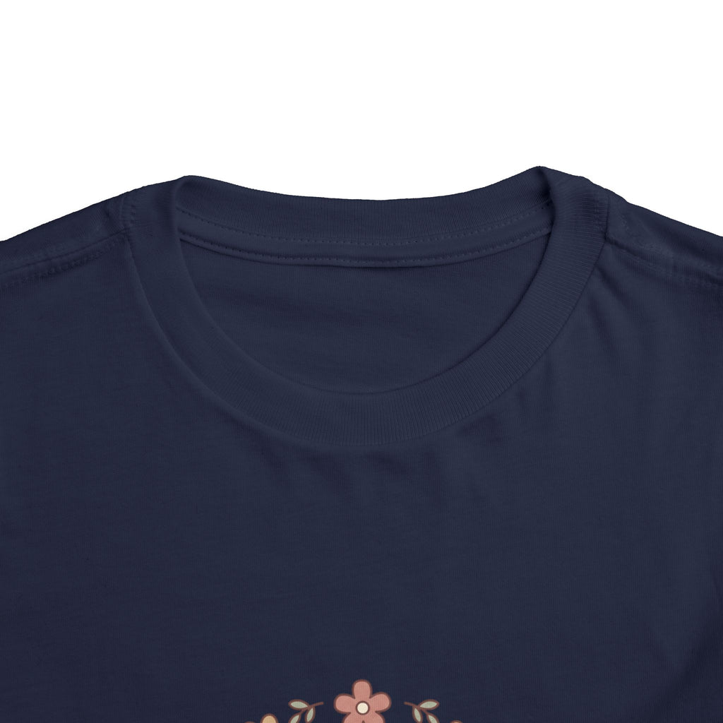 2T-5T Promoted to Big Sister Toddler Tee — Floral Announcement Shirt