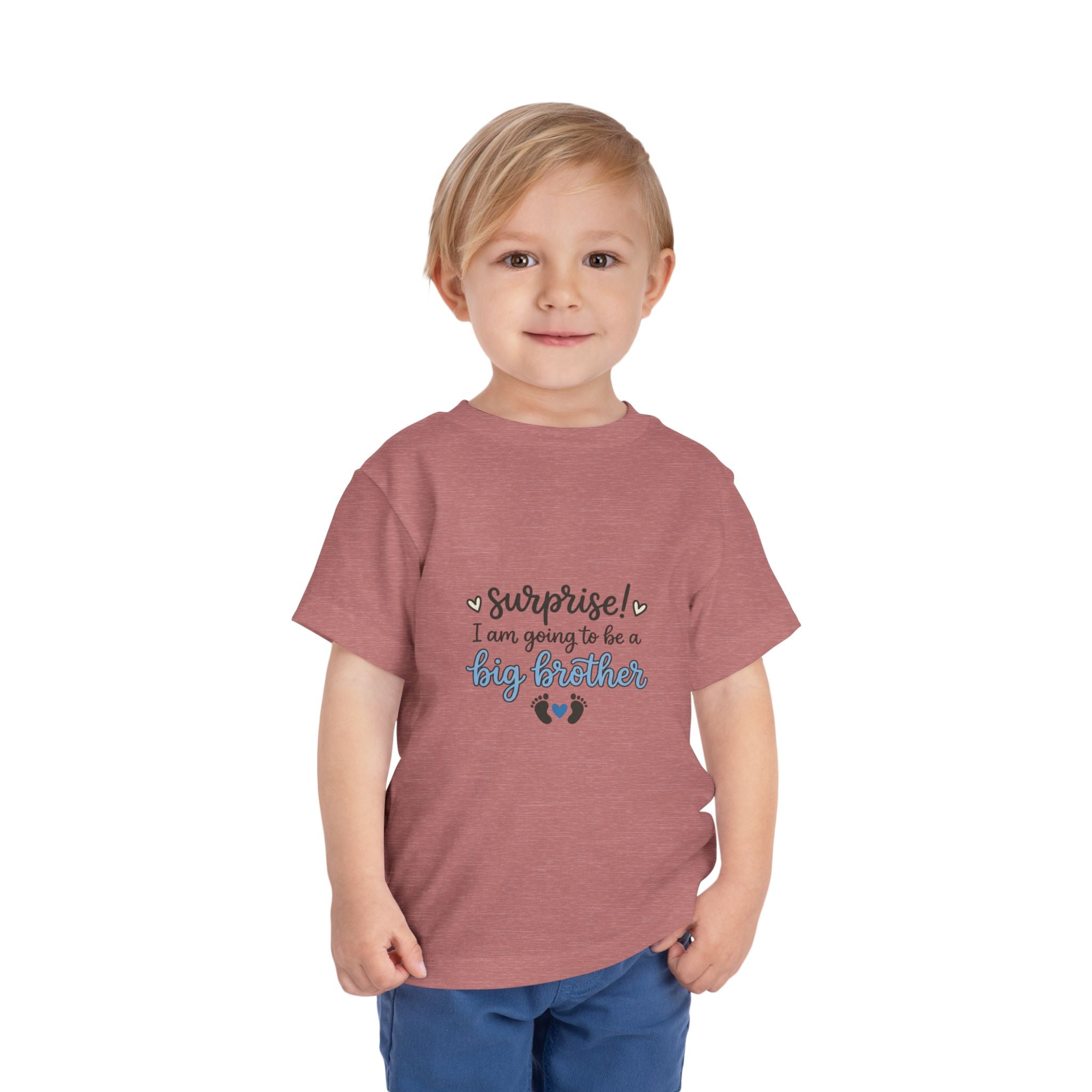 2T-5T Surprise! I'm Going to Be a Big Brother Toddler Tee