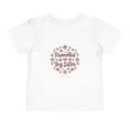 2T-5T Promoted to Big Sister Toddler Tee — Floral Announcement Shirt