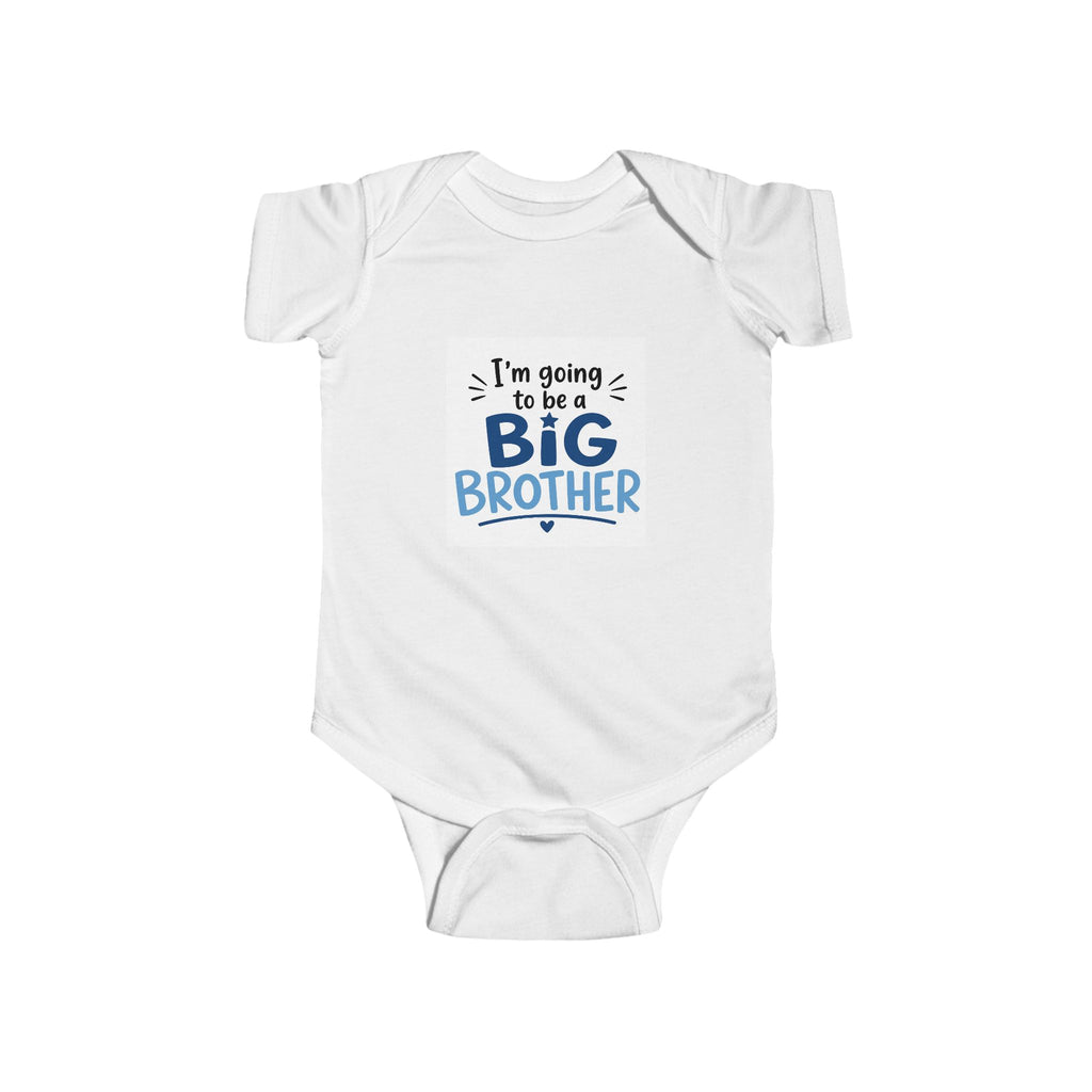 NB-24M Baby Bodysuit – “I’m Going to Be a Big Brother” Announcement Onesie