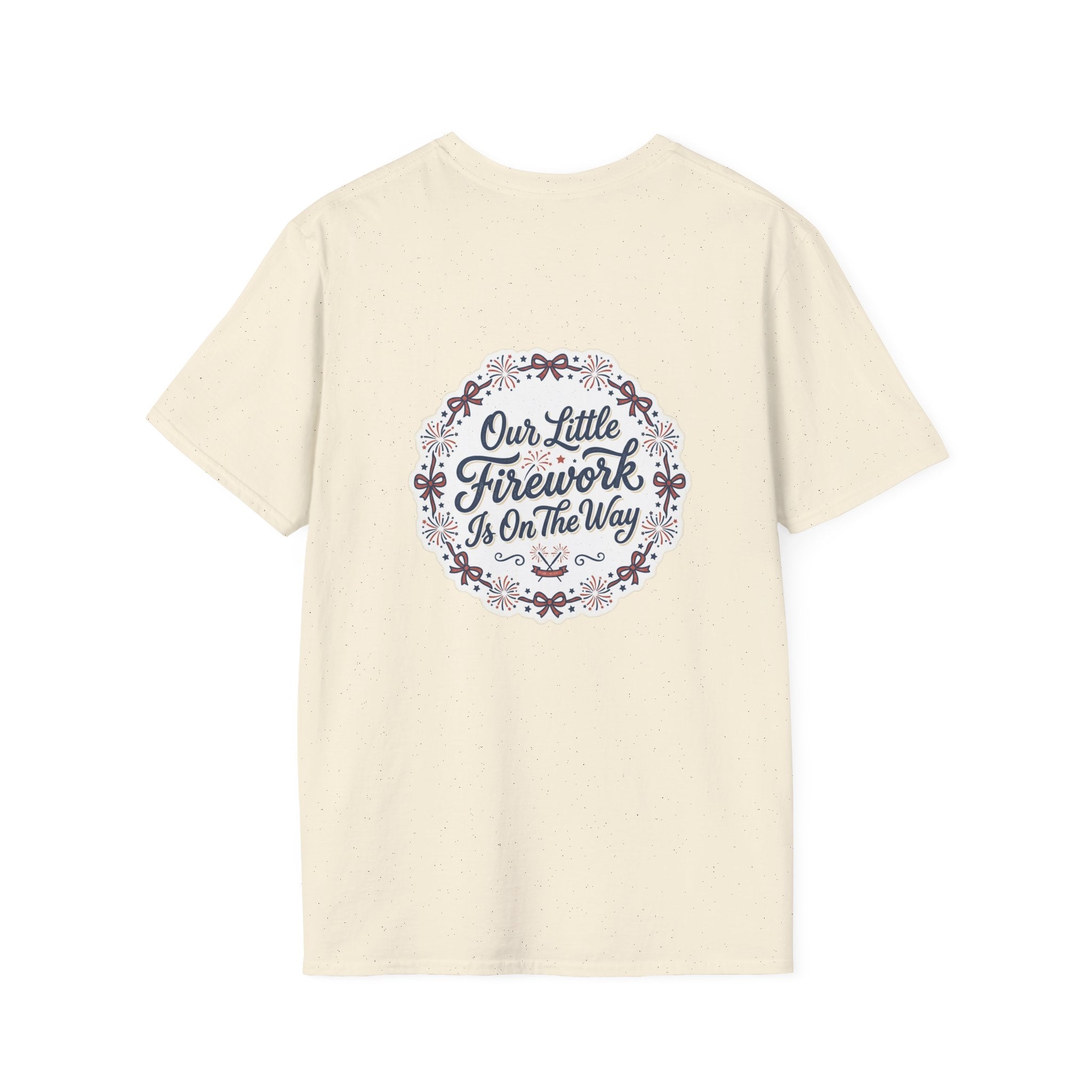 Our Little Firework Tee — "Our Little Firework Is On The Way" Pregnancy Announcement T-Shirt