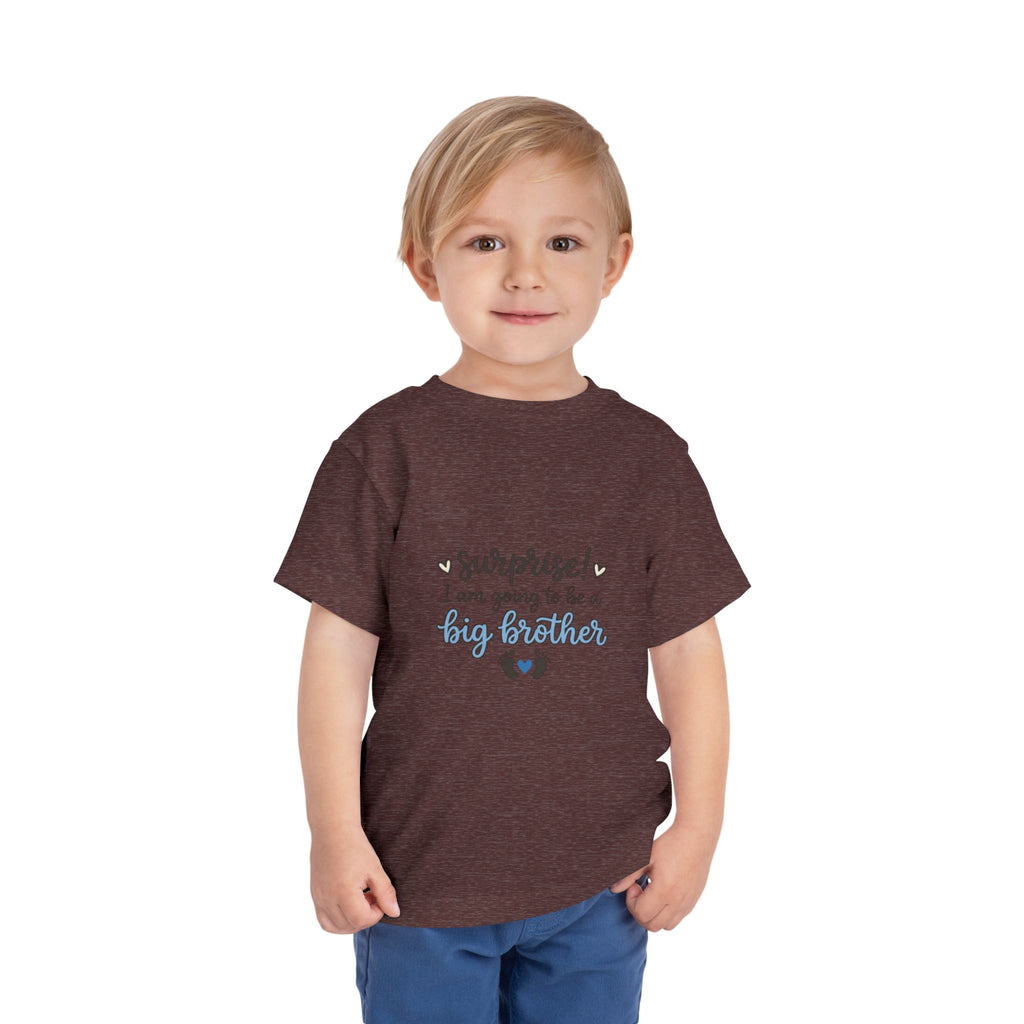 2T-5T Surprise! I'm Going to Be a Big Brother Toddler Tee