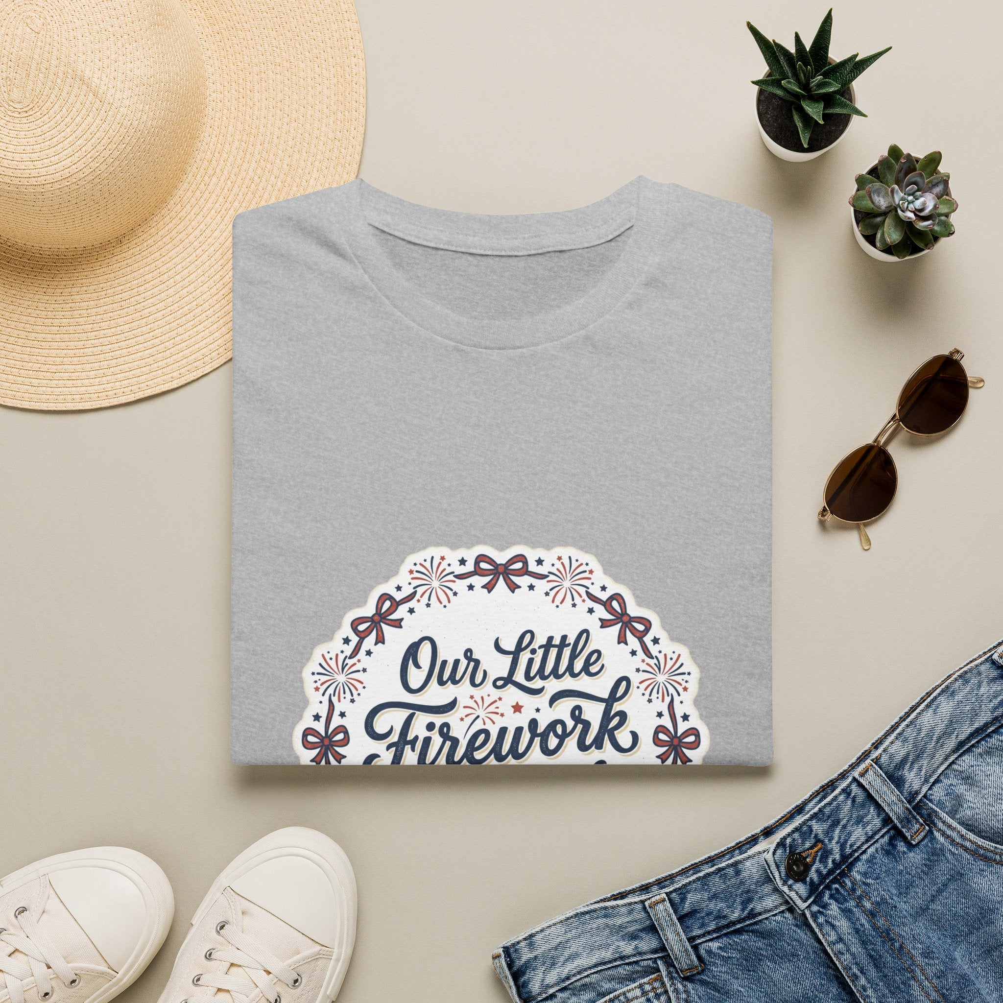 Our Little Firework Tee — "Our Little Firework Is On The Way" Pregnancy Announcement T-Shirt