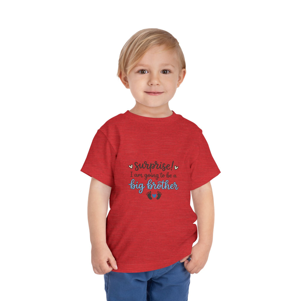 2T-5T Surprise! I'm Going to Be a Big Brother Toddler Tee