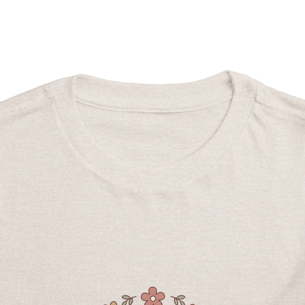 2T-5T Promoted to Big Sister Toddler Tee — Floral Announcement Shirt