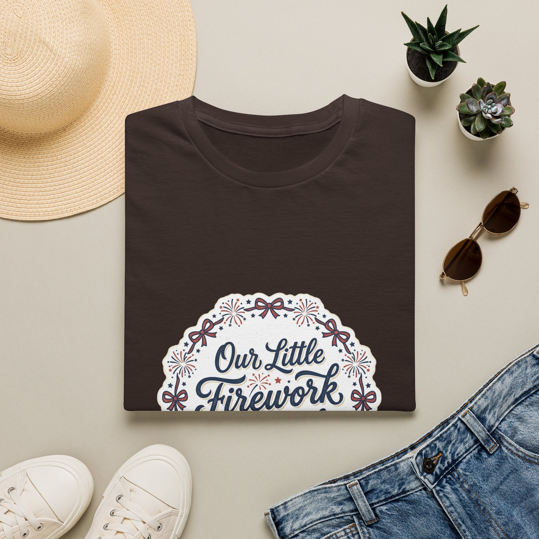 Our Little Firework Tee — "Our Little Firework Is On The Way" Pregnancy Announcement T-Shirt