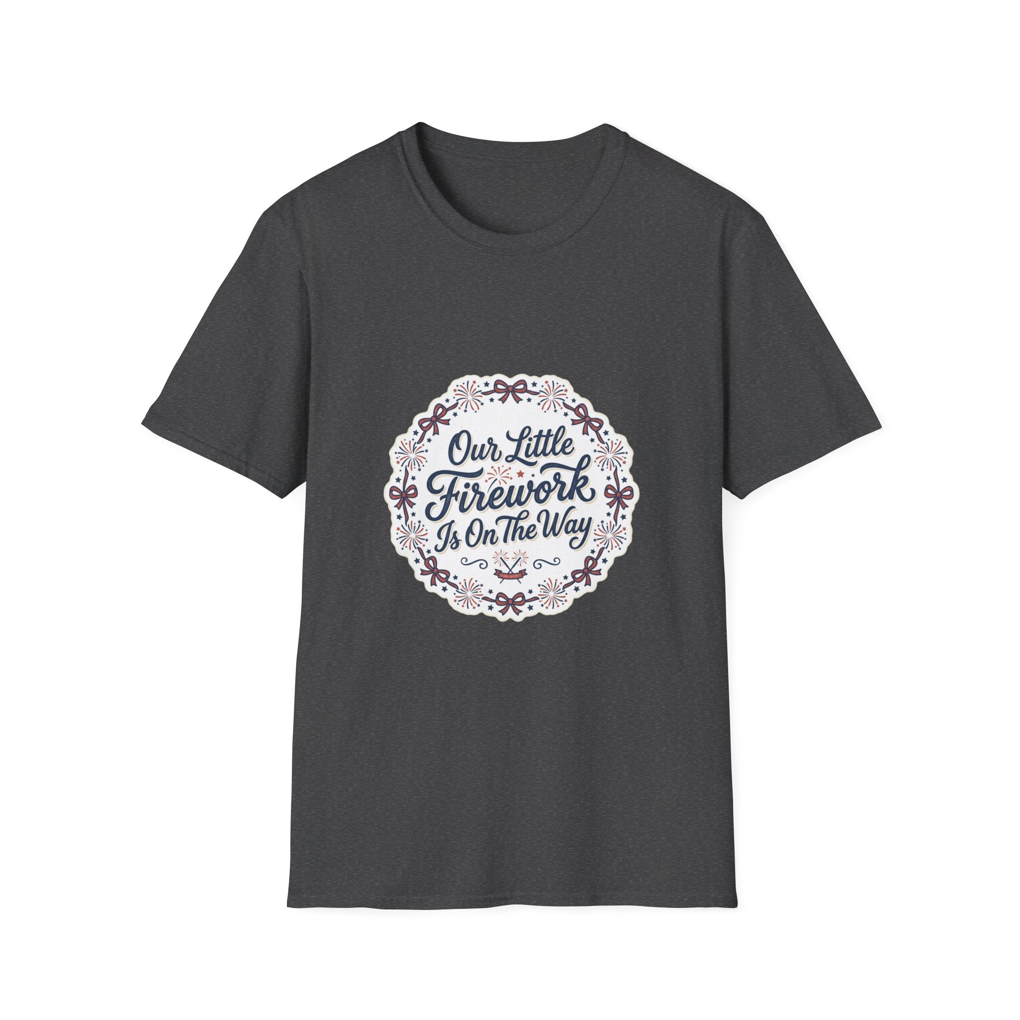 Our Little Firework Tee — "Our Little Firework Is On The Way" Pregnancy Announcement T-Shirt