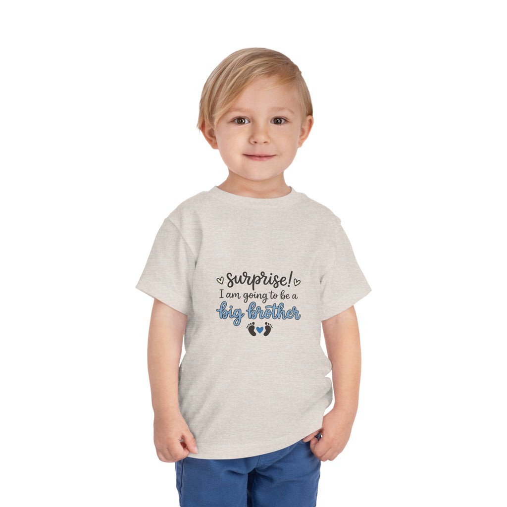 2T-5T Surprise! I'm Going to Be a Big Brother Toddler Tee